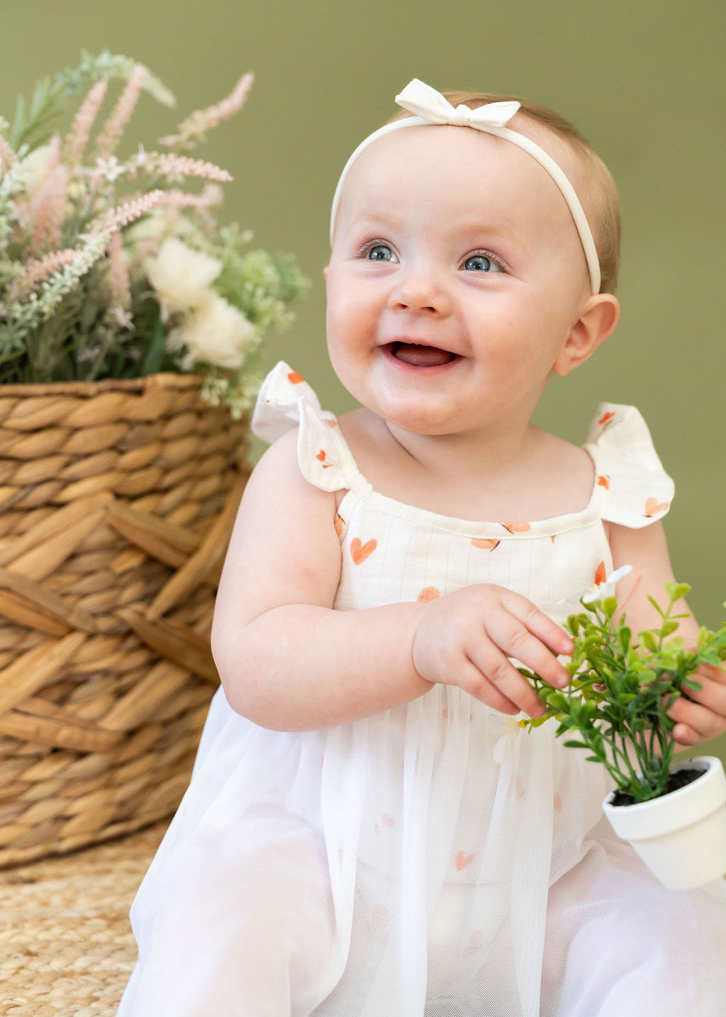 Butterfly Love Baby Tutu Romper Dress (Organic Cotton)