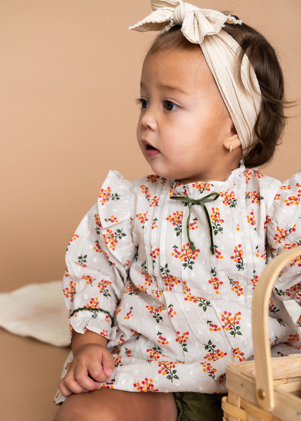 Lucca Floral Baby Dress & Bloomer Set (Organic Cotton)
