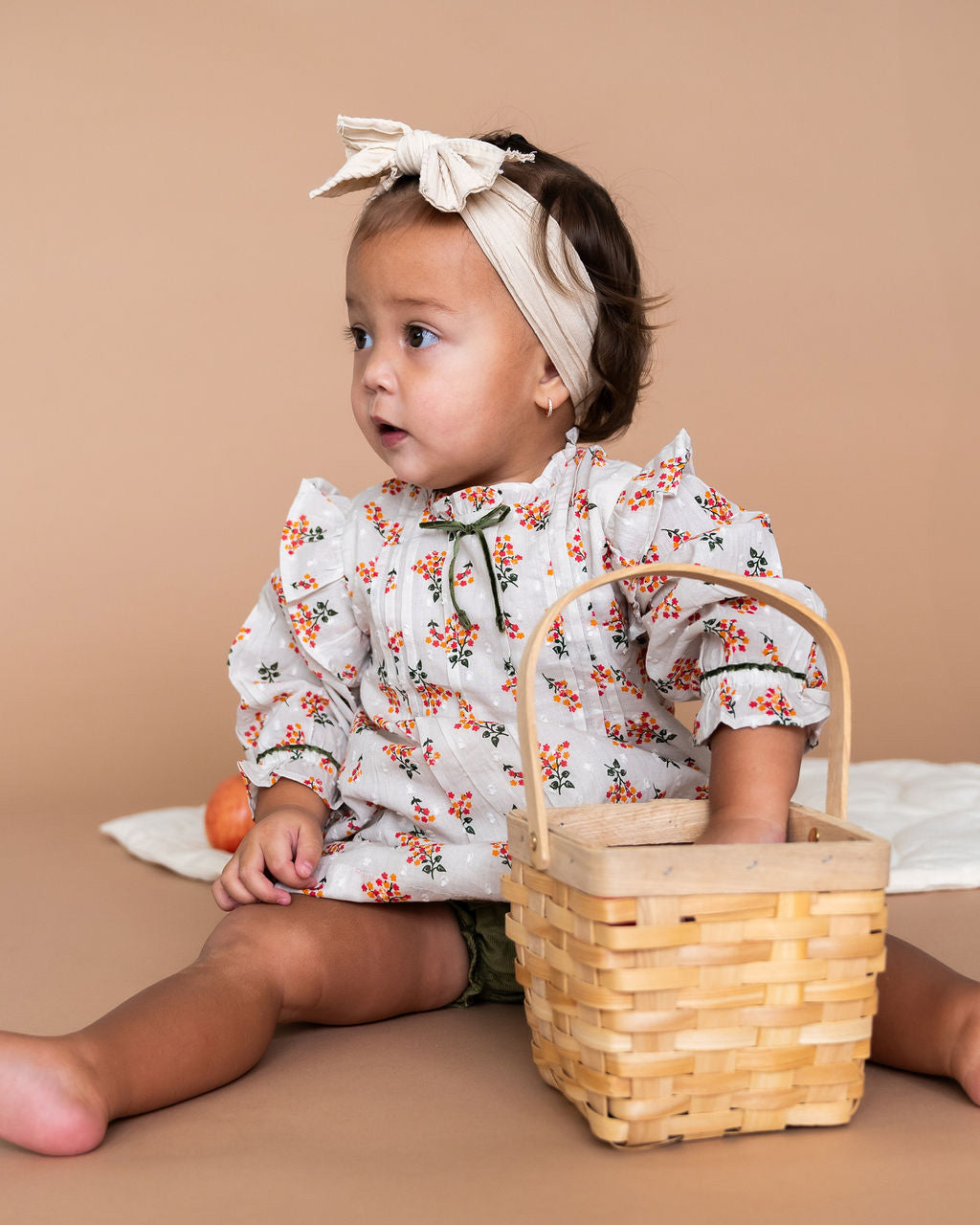 Lucca Floral Baby Dress & Bloomer Set (Organic Cotton)