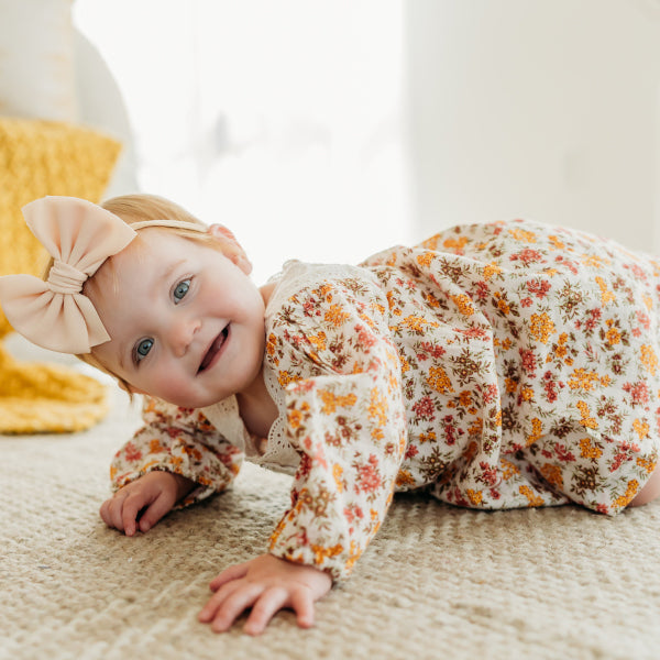 Solana Flower Baby Dress & Bloomer (Organic Cotton)