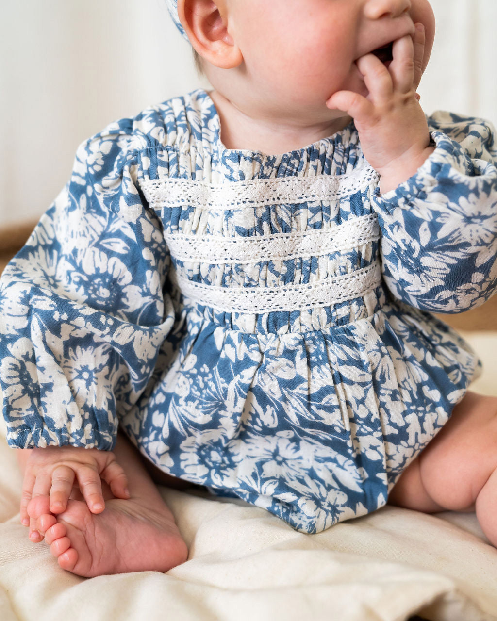 Mykonos Baby Romper & Headband Set (Organic Cotton)