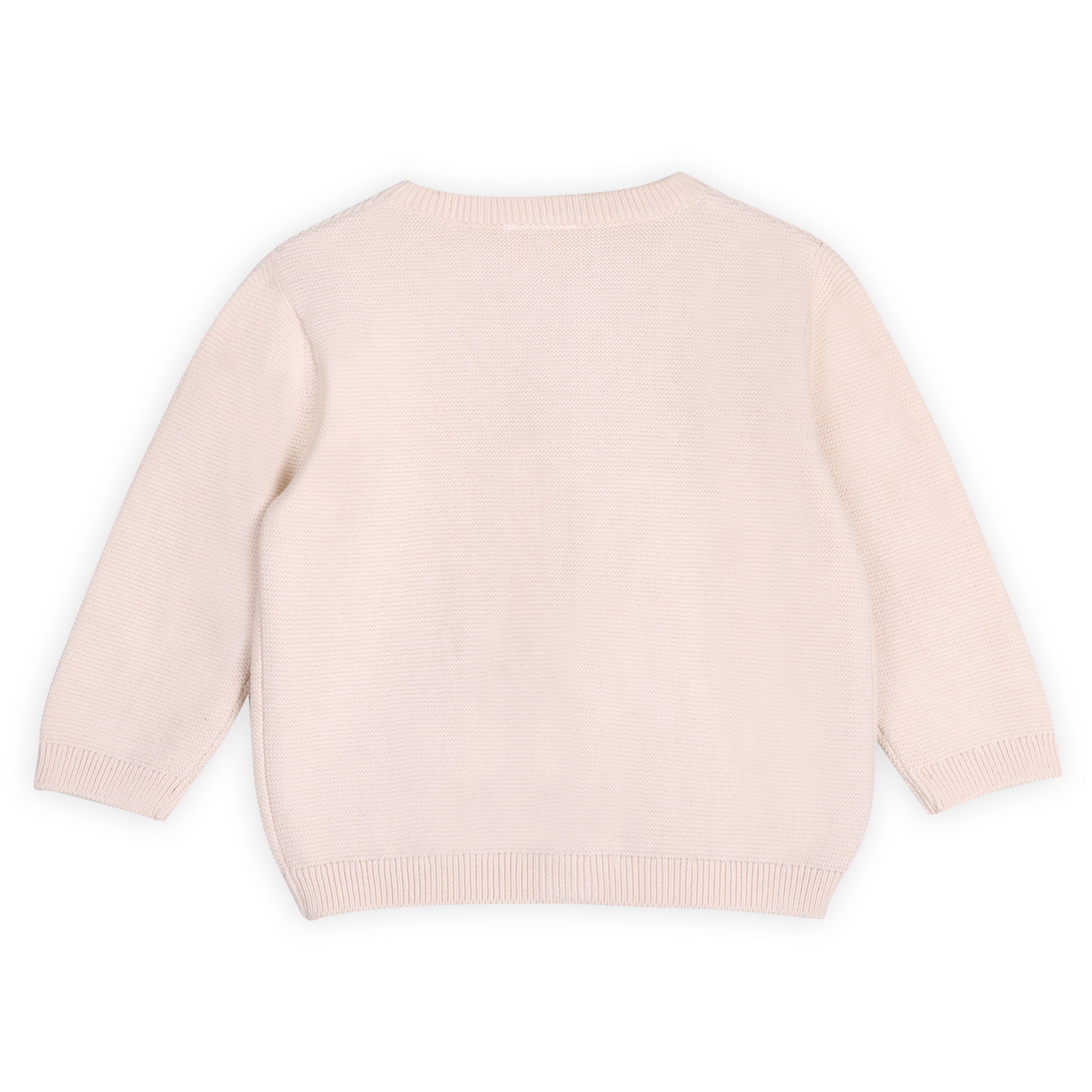 Little & Loved Dino Applique Baby Cardigan (Organic Cotton)