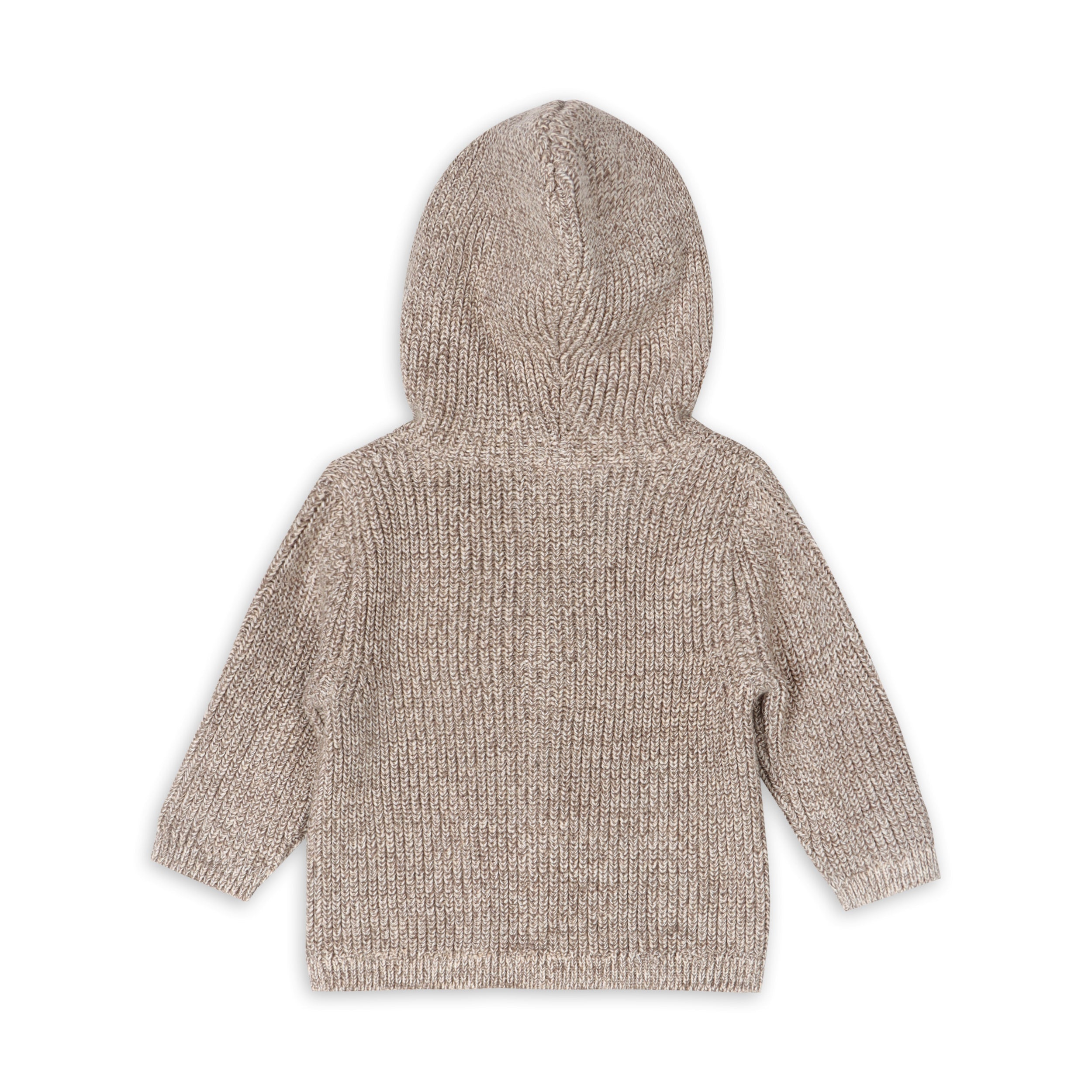 Classic Chunky Knit Baby Hooded Jacket (Organic Cotton) 2 Colors