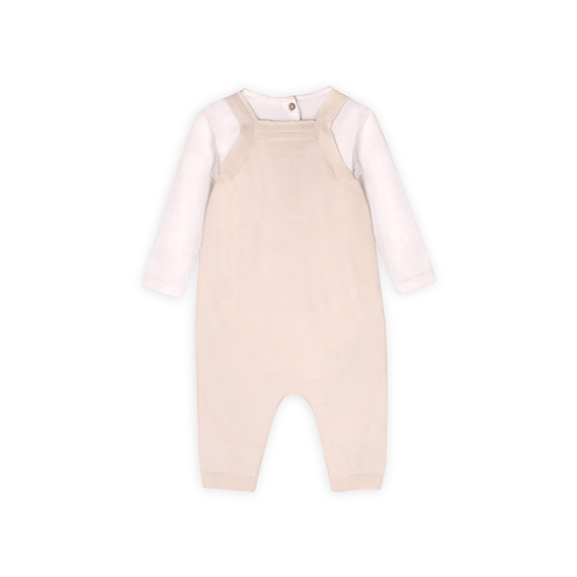 Animal Safari Car Embroidered Baby Knit Overall Set (Organic Cotton)