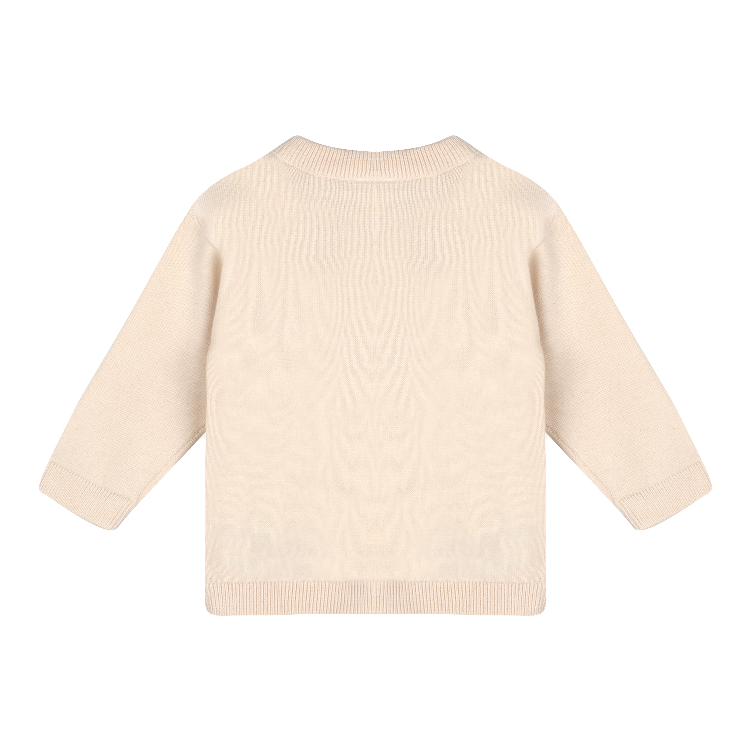 Farm Tractor Embroidered Sweater Knit Baby Pullover (Organic Cotton)