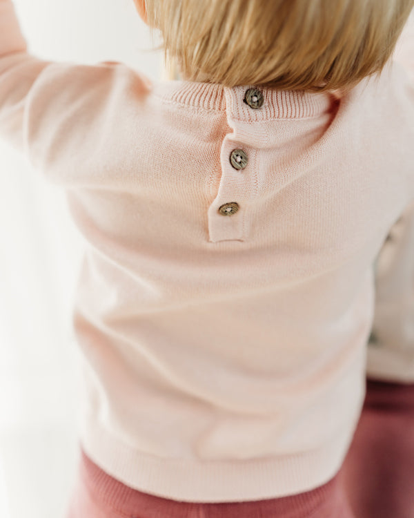 Farm Windmill Applique Sweater Knit Baby Pullover (Organic Cotton)