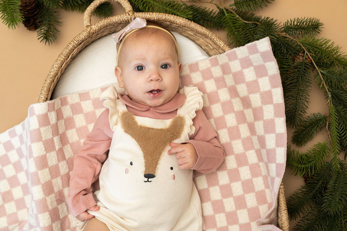 Checkered - Terry Knit Baby Blankets (Organic Cotton) - 2 Colors