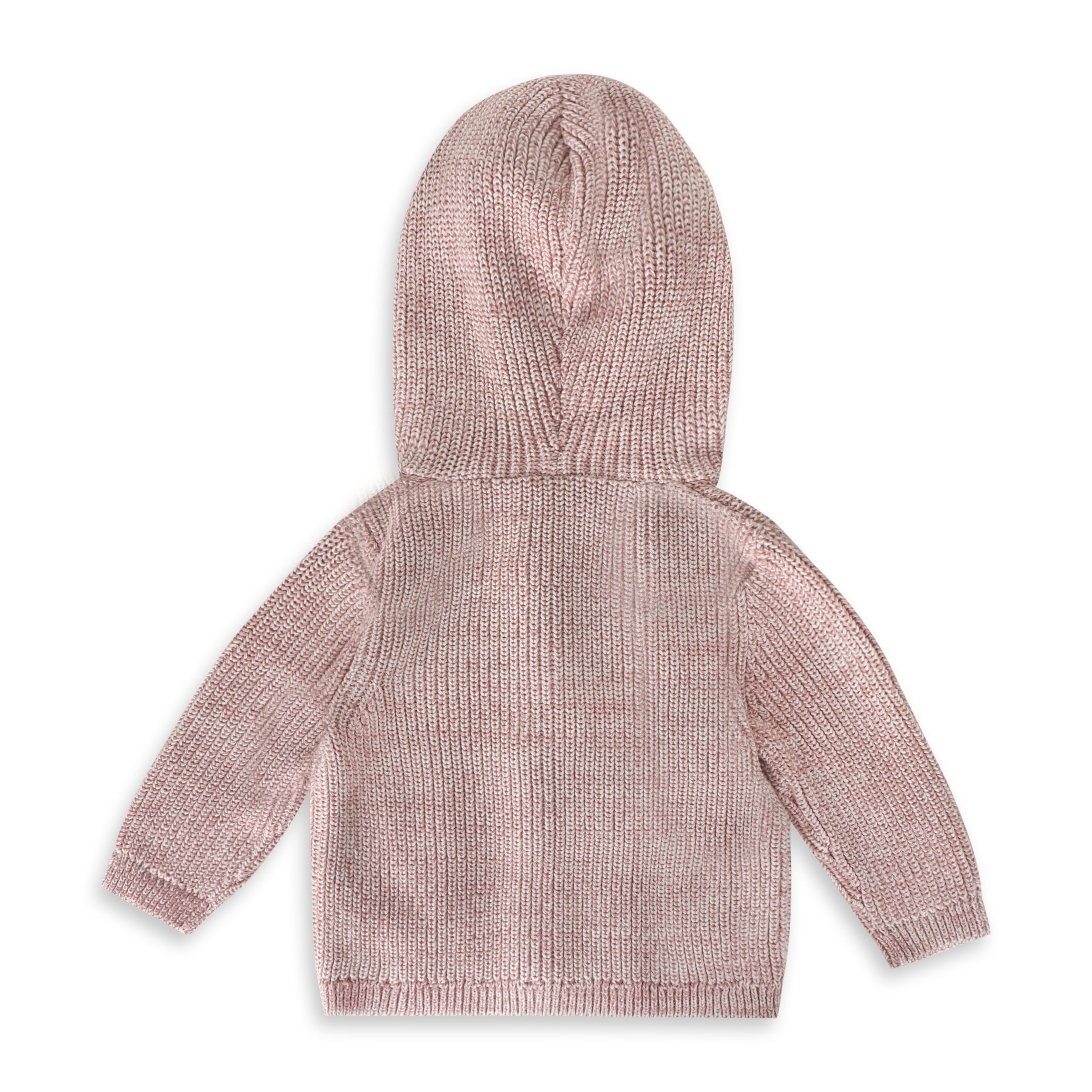 Classic Chunky Knit Baby Hooded Jacket (Organic Cotton) 2 Colors