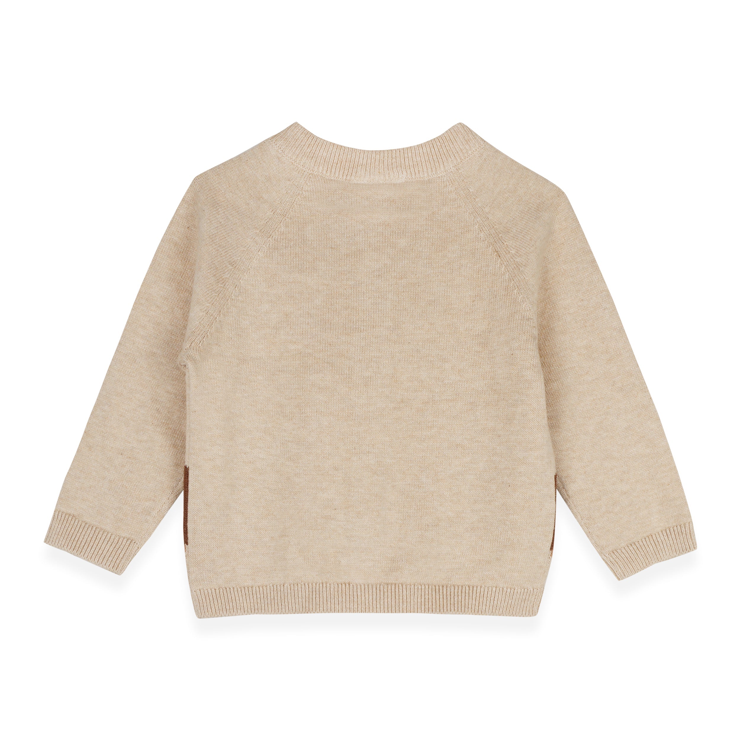 Horse Jacquard Knit Organic Baby Cardigan