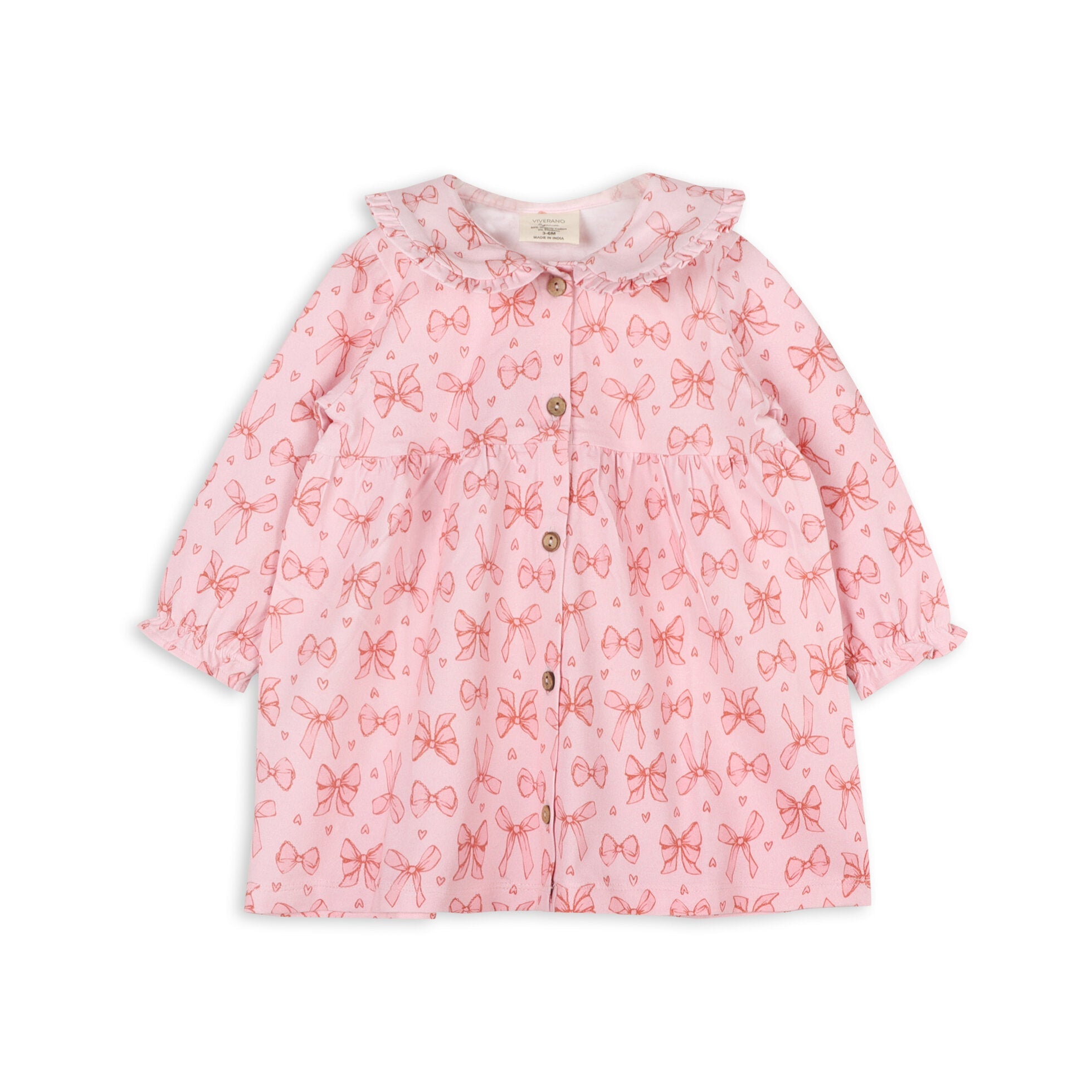 Bows Baby Dress & Bloomer Set (Organic Jersey)