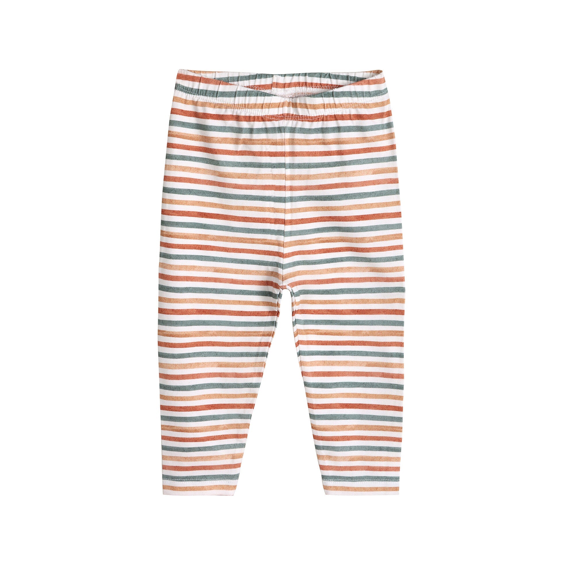 Stripe Jersey Stretch Baby Legging Pants (Organic Cotton)