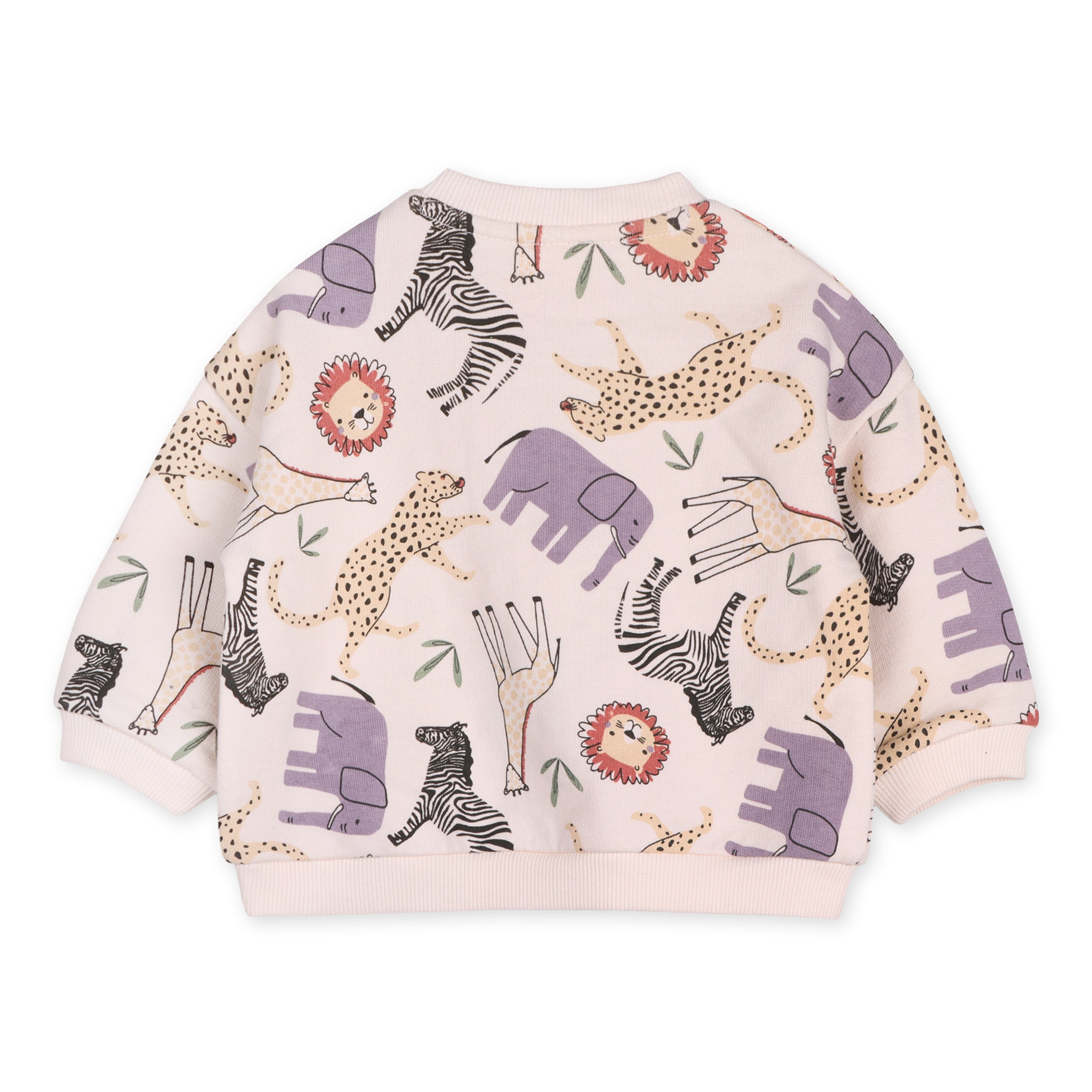 Animal Safari Baby Sweatshirt & Jogger Set (Organic Cotton)