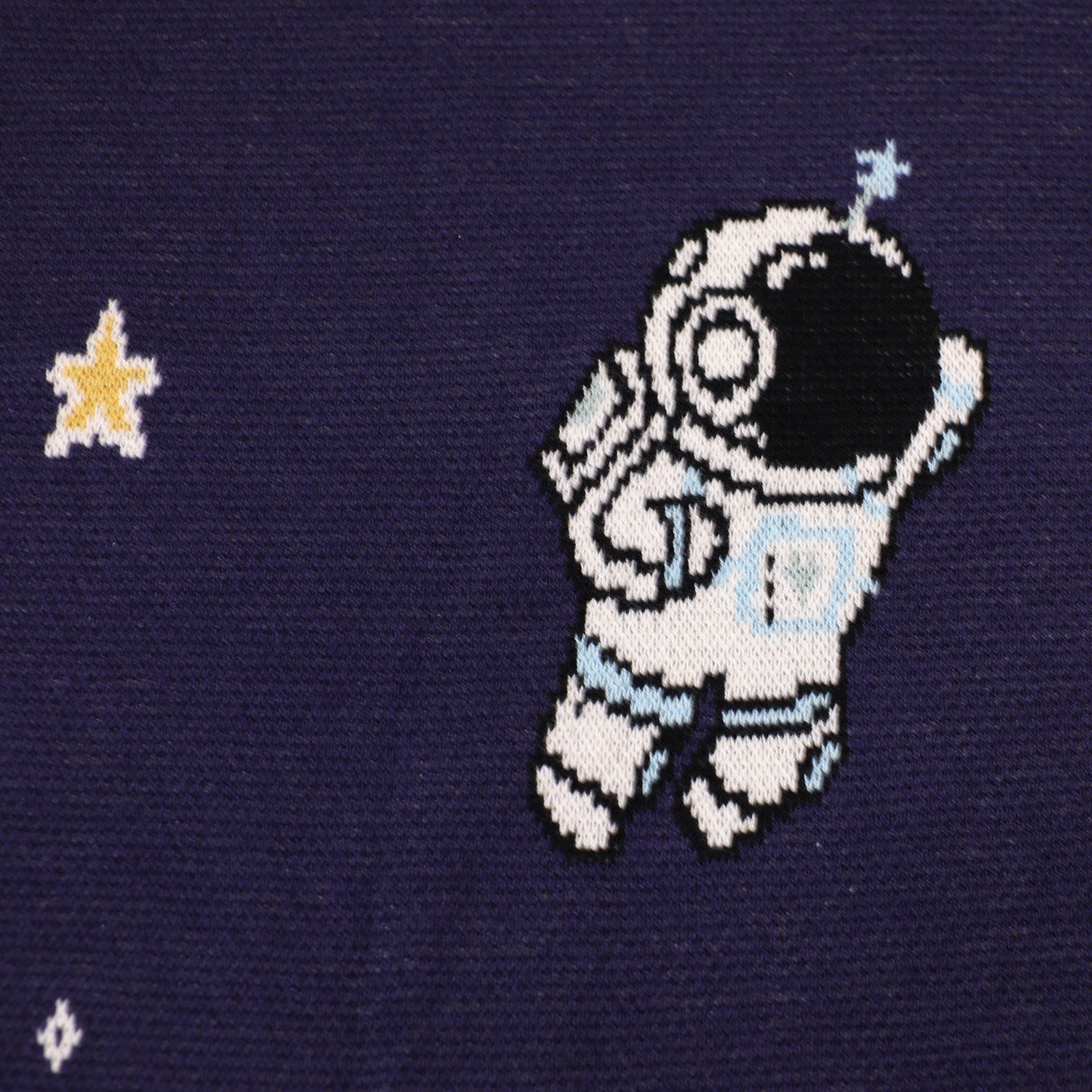Astronaut - Jacquard Sweater Knit Baby Blankets (Organic Cotton)