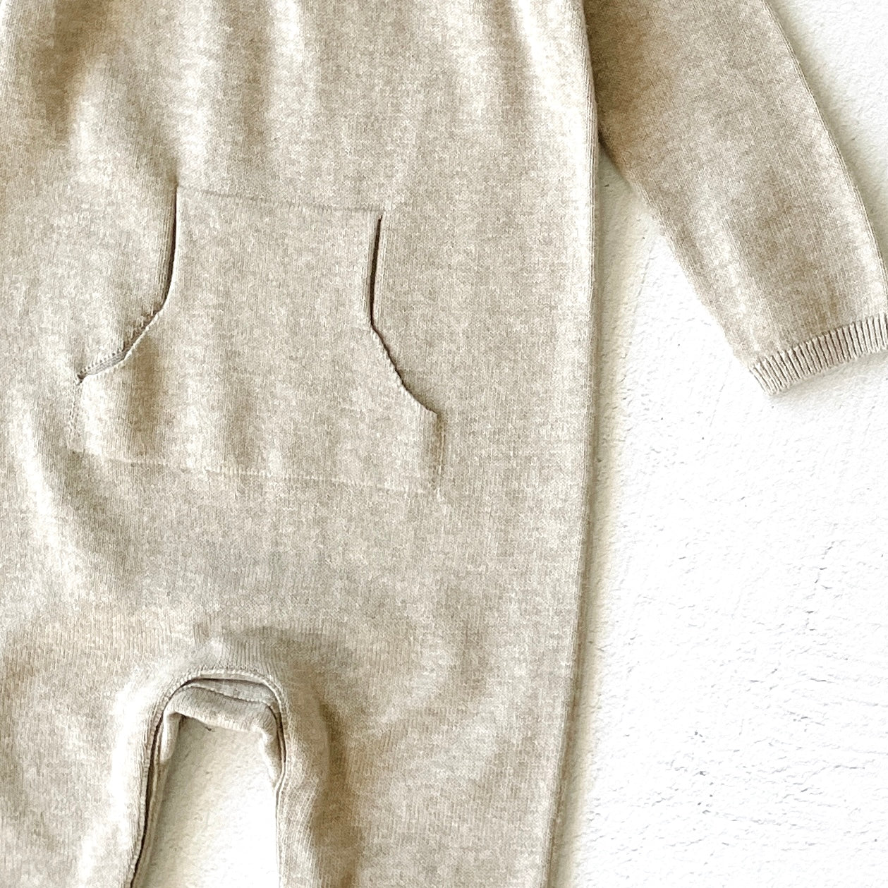 Milan Earthy Knit Kangaroo Pocket Jumpsuit (Organic Cotton) - 2 Colors