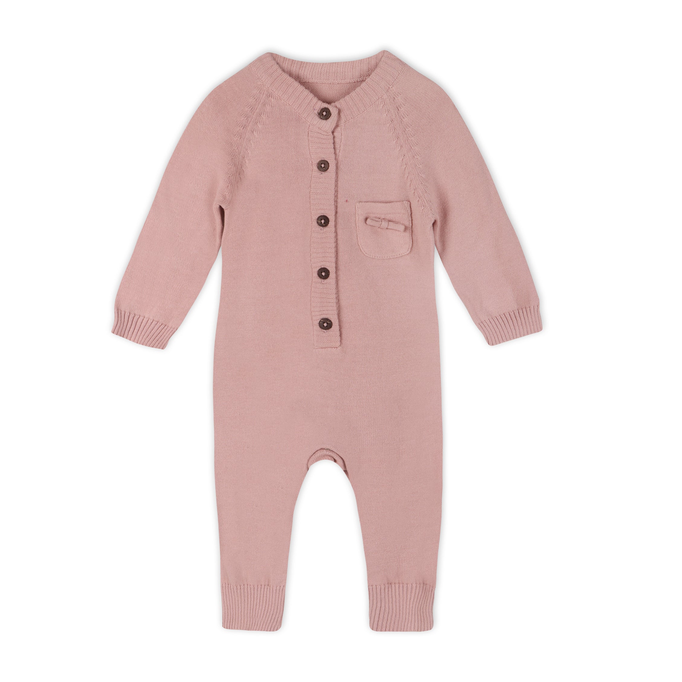 Milan Earthy Knit Classic Button Jumpsuit (Organic Cotton) - 2 Colors