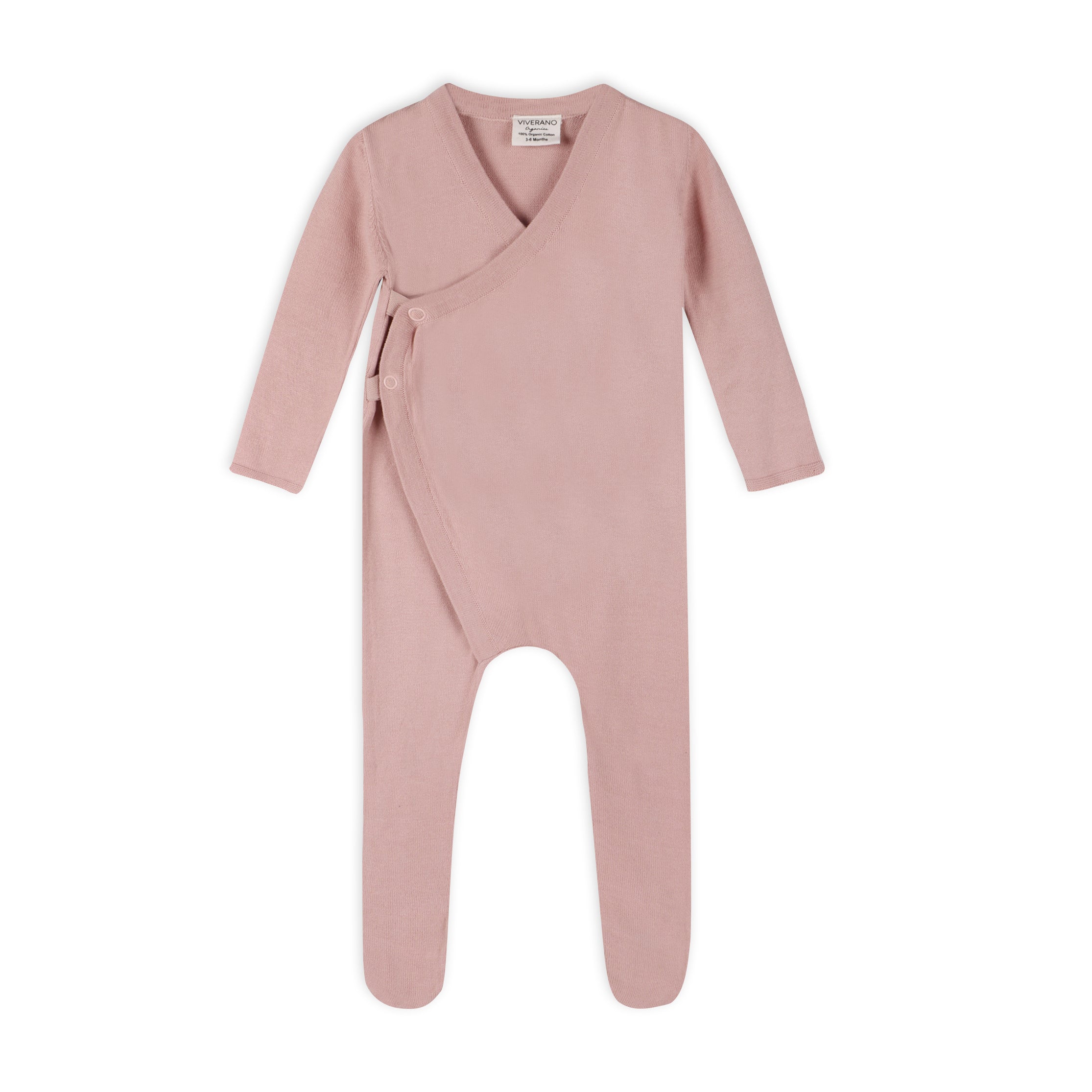 Milan Earthy Sweater Knit Baby Kimono Footie Coverall (Organic Cotton) - 3 Colors