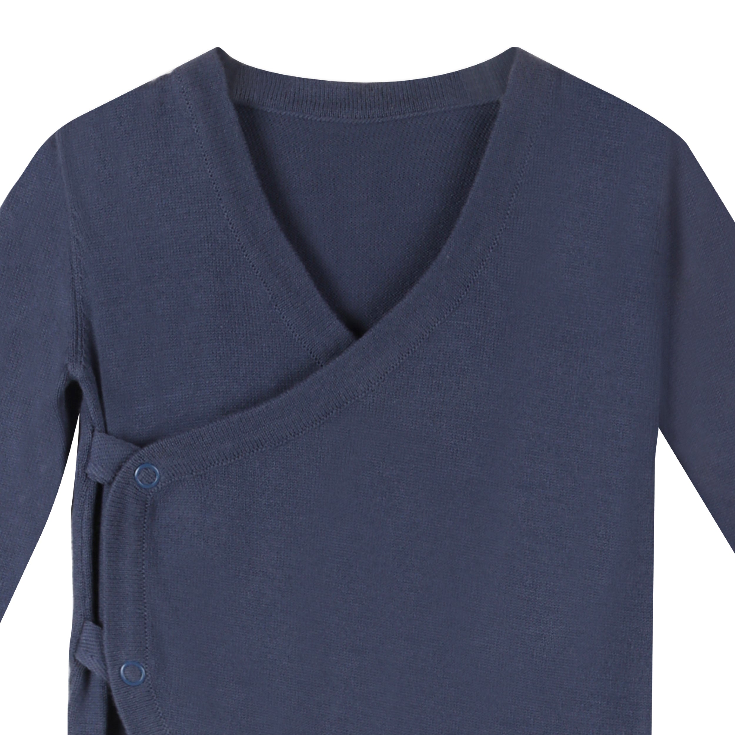 Milan Earthy Sweater Knit Baby Kimono Footie Coverall (Organic Cotton) - 3 Colors