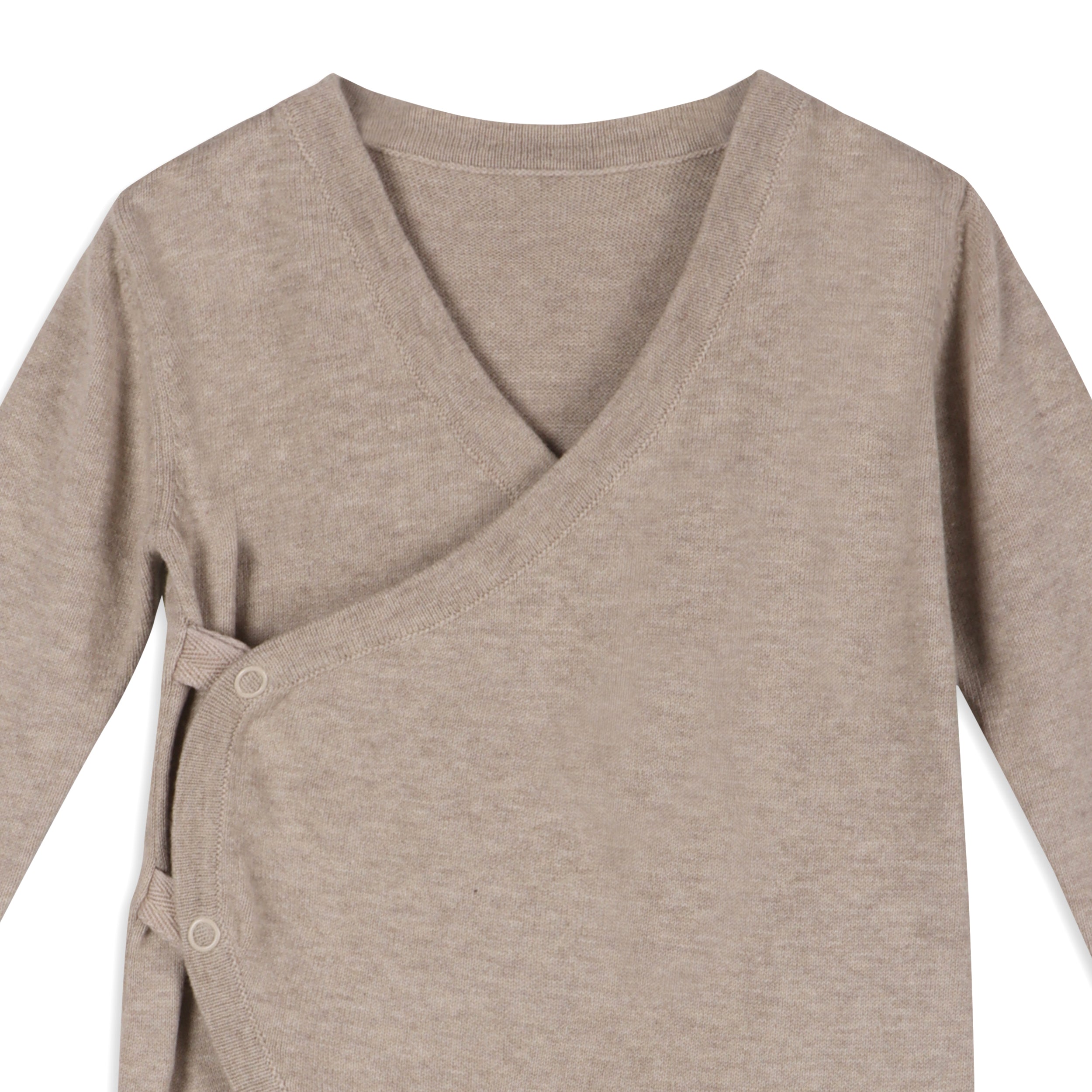 Milan Earthy Sweater Knit Baby Kimono Footie Coverall (Organic Cotton) - 3 Colors