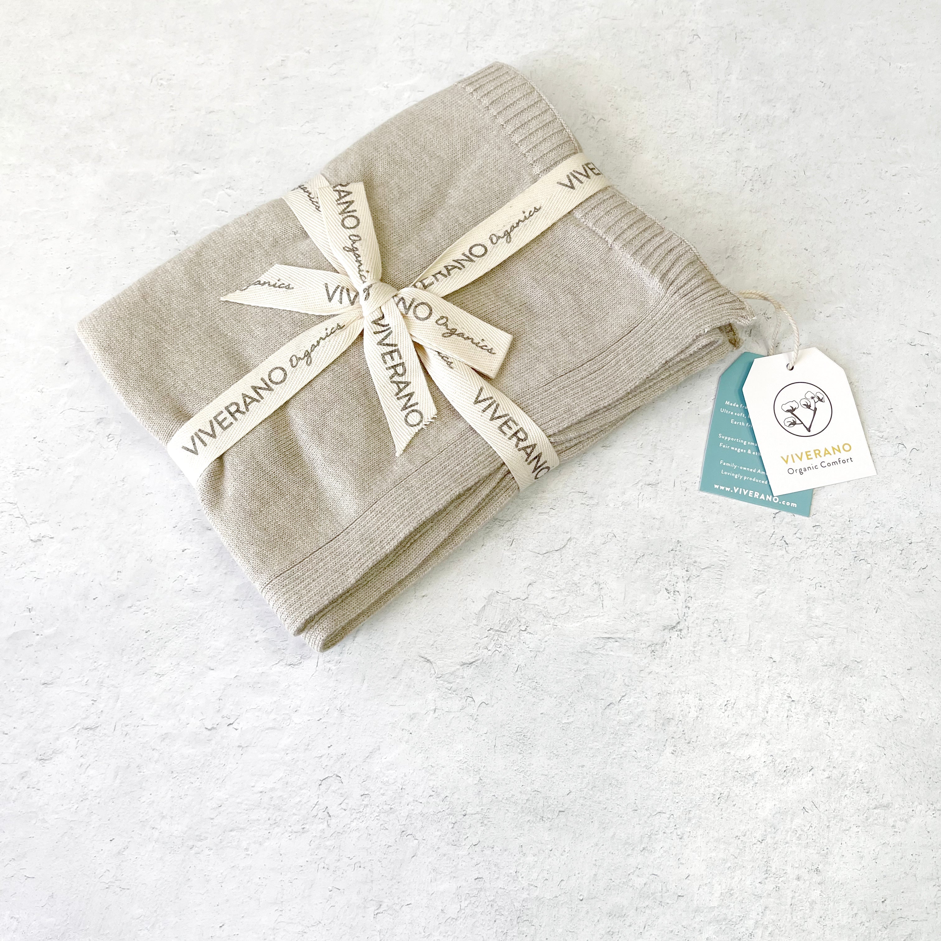 Milan Earthy Baby Blanket Sweater Knit (Organic Cotton) - 3 Colors