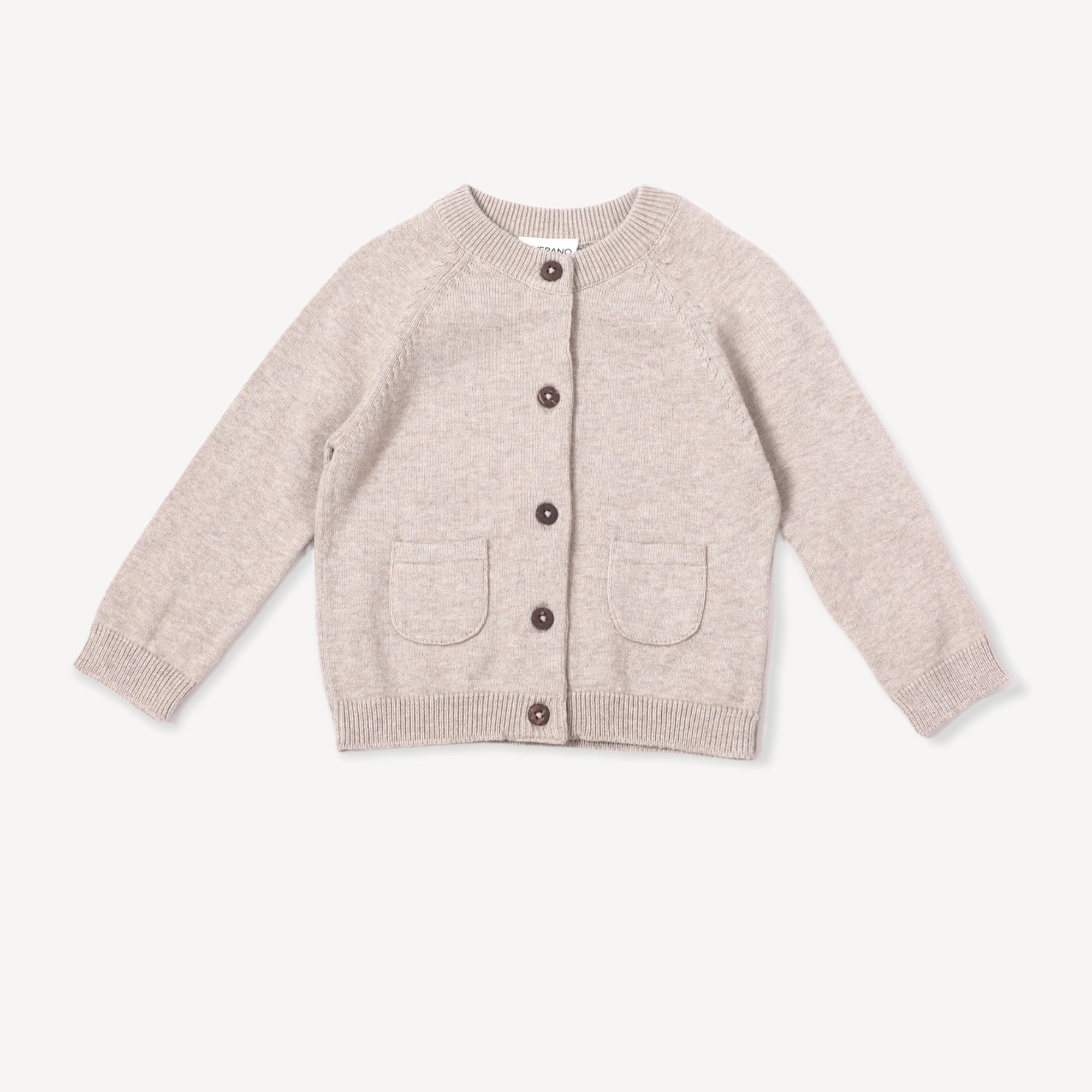 Milan Earthy Baby Button Cardigan Sweater Knit (Organic Cotton) - 3 Colors