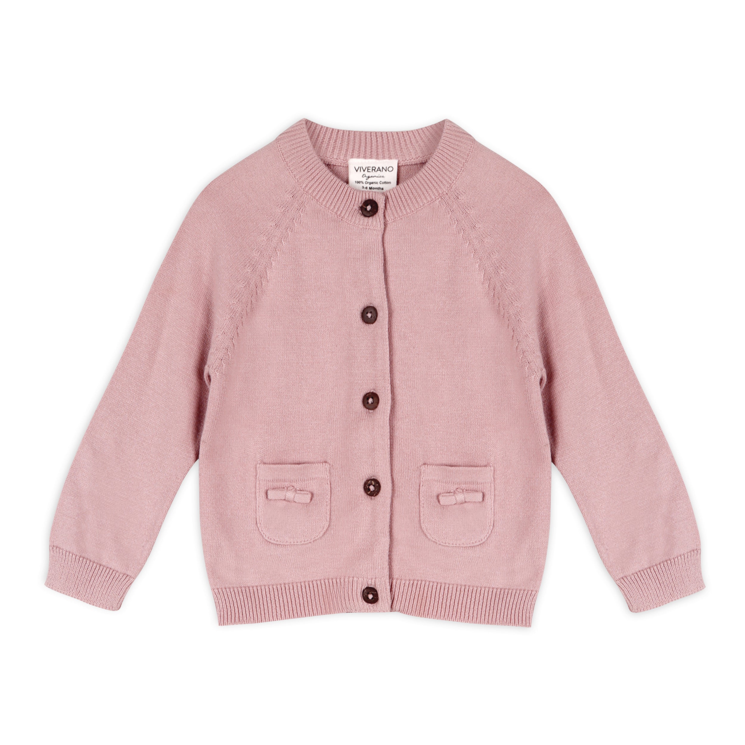 Milan Earthy Baby Button Cardigan Sweater Knit (Organic Cotton) - 3 Colors