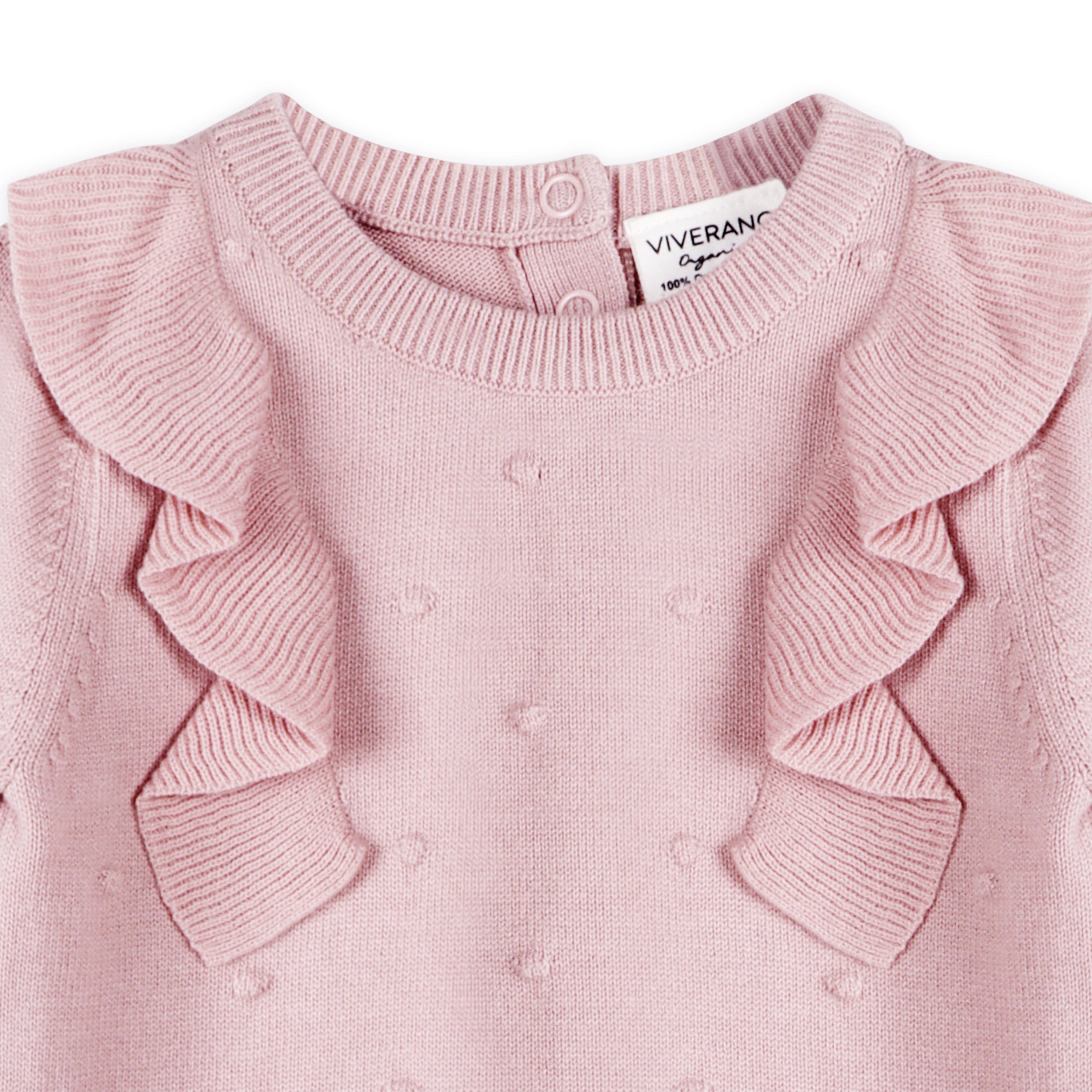 Milan Earthy Ruffle Bobble Baby Pullover Top (Organic Cotton) - 2 Colors