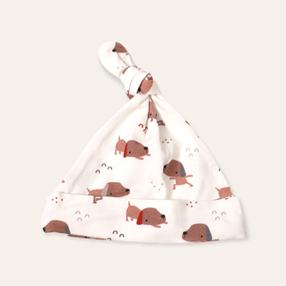 Yoga Dog Baby Knot Stretch Hat (Organic Cotton)