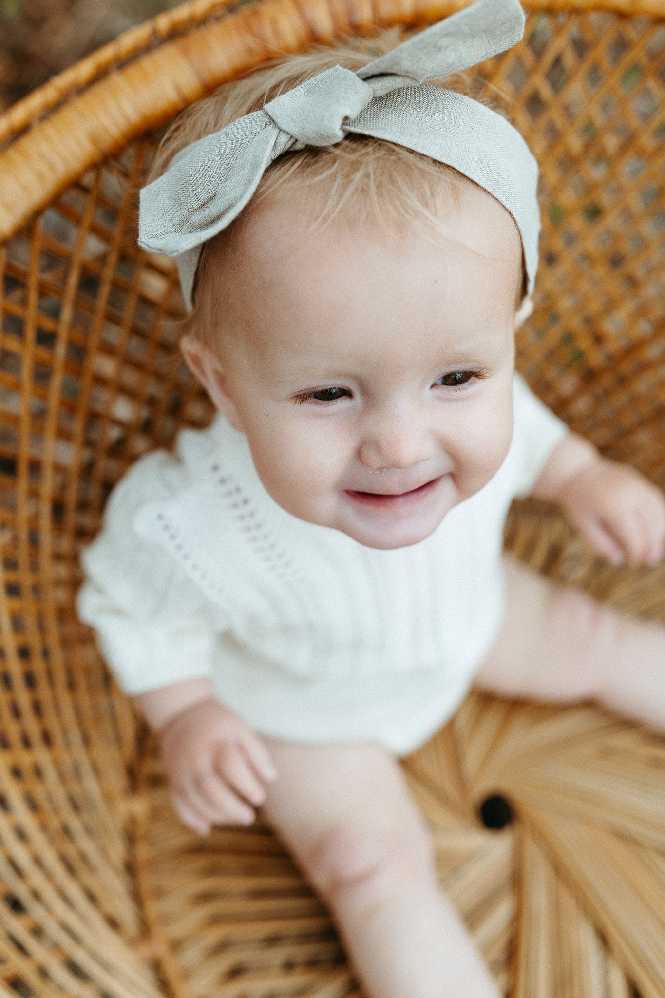 Jolie Bebe Woven Bow Baby Headbands (Organic) 10 Designs