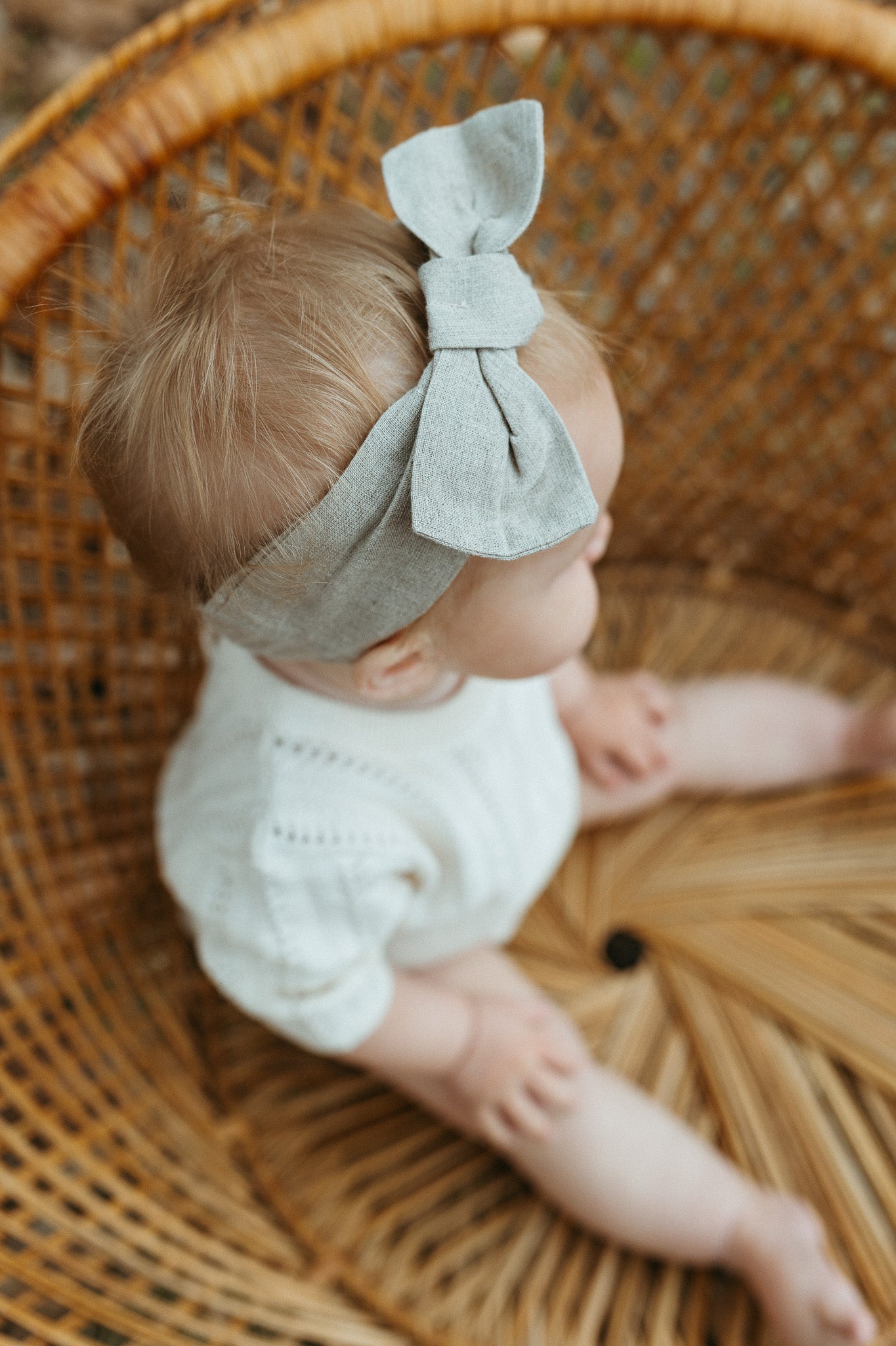 Jolie Bebe Woven Bow Baby Headbands (Organic) 10 Designs