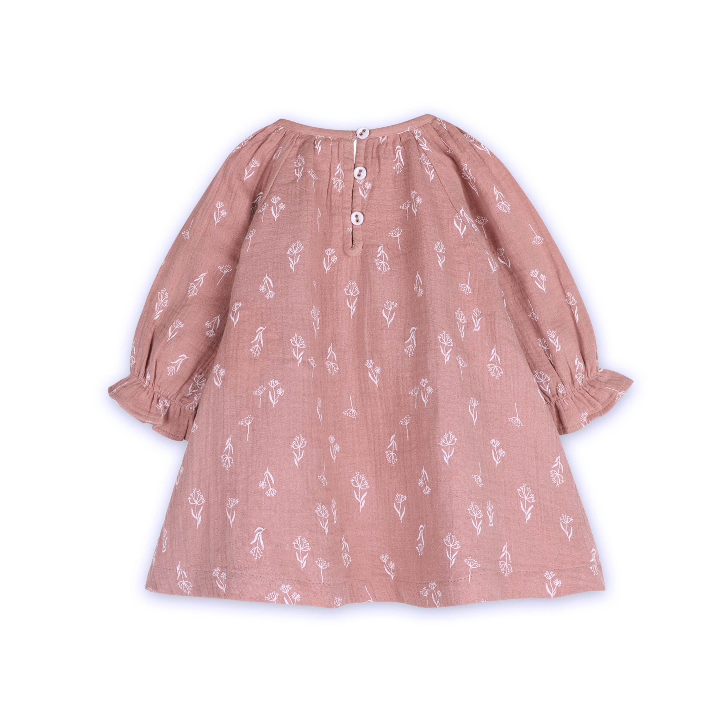 Evelina Floral Baby Dress & Bloomer Set (Organic Muslin)