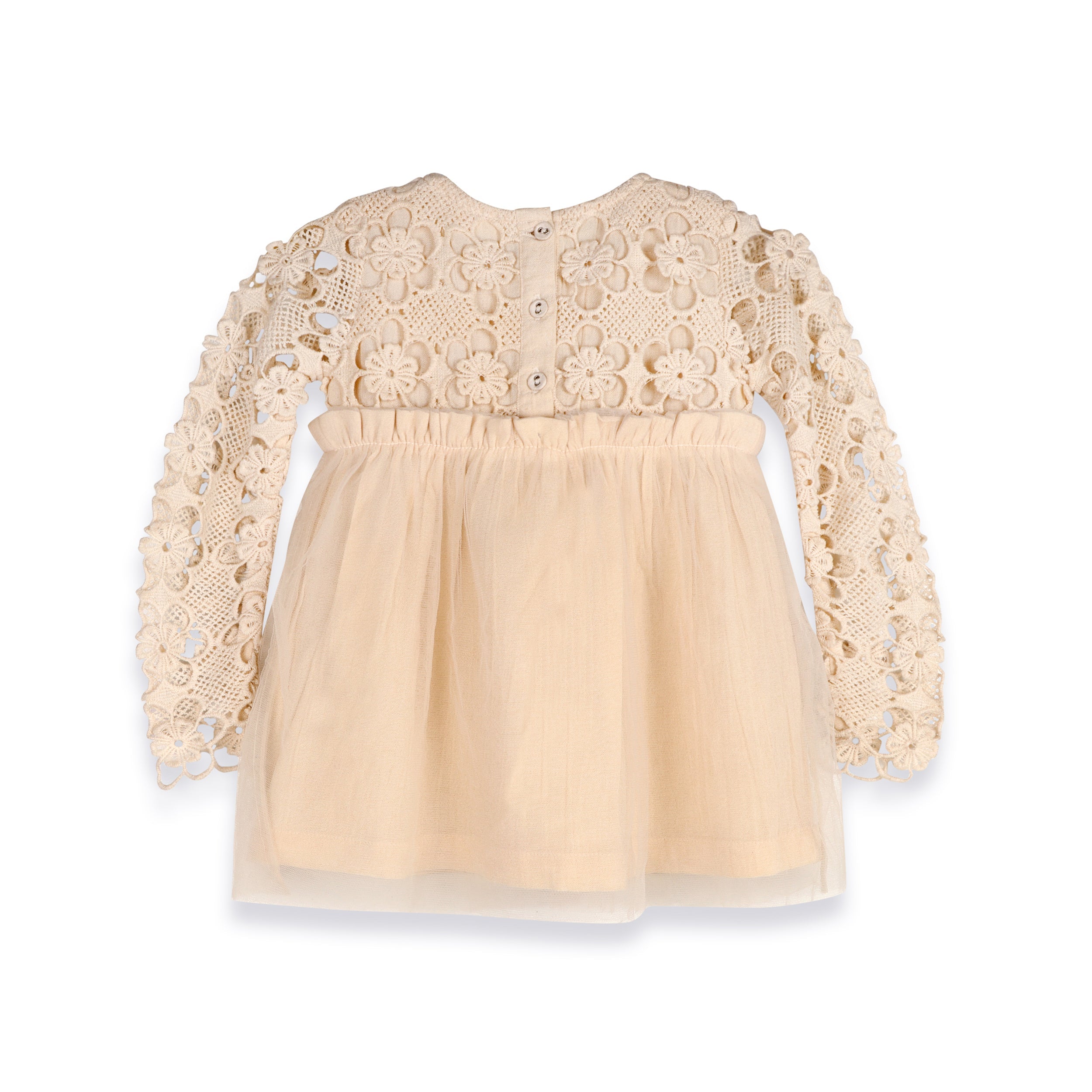 Calla Crochet  Lace  Baby Tutu Dress  & Bloomer (Organic Cotton)