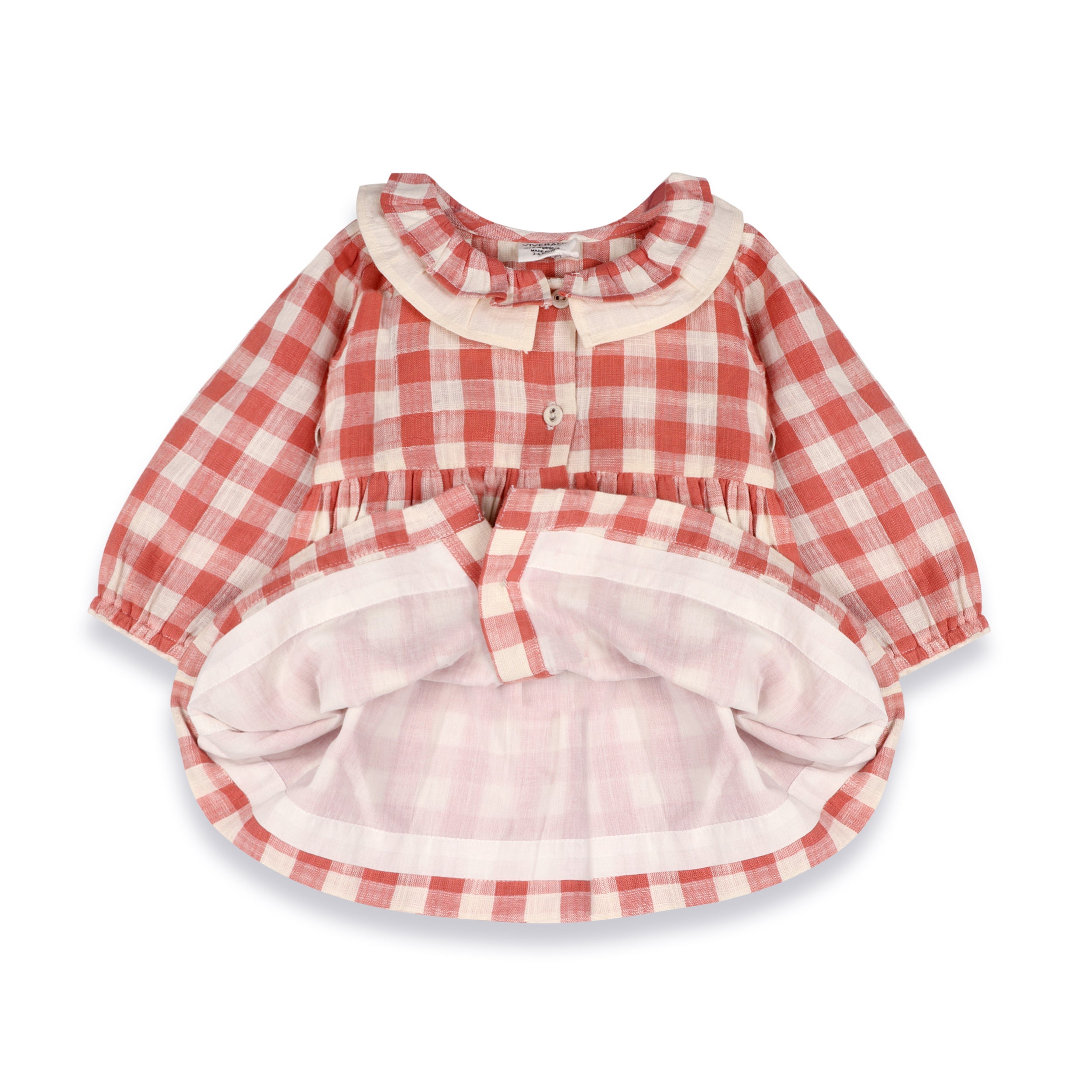 Holly Gingham Baby Dress & Bloomer (Organic Cotton)