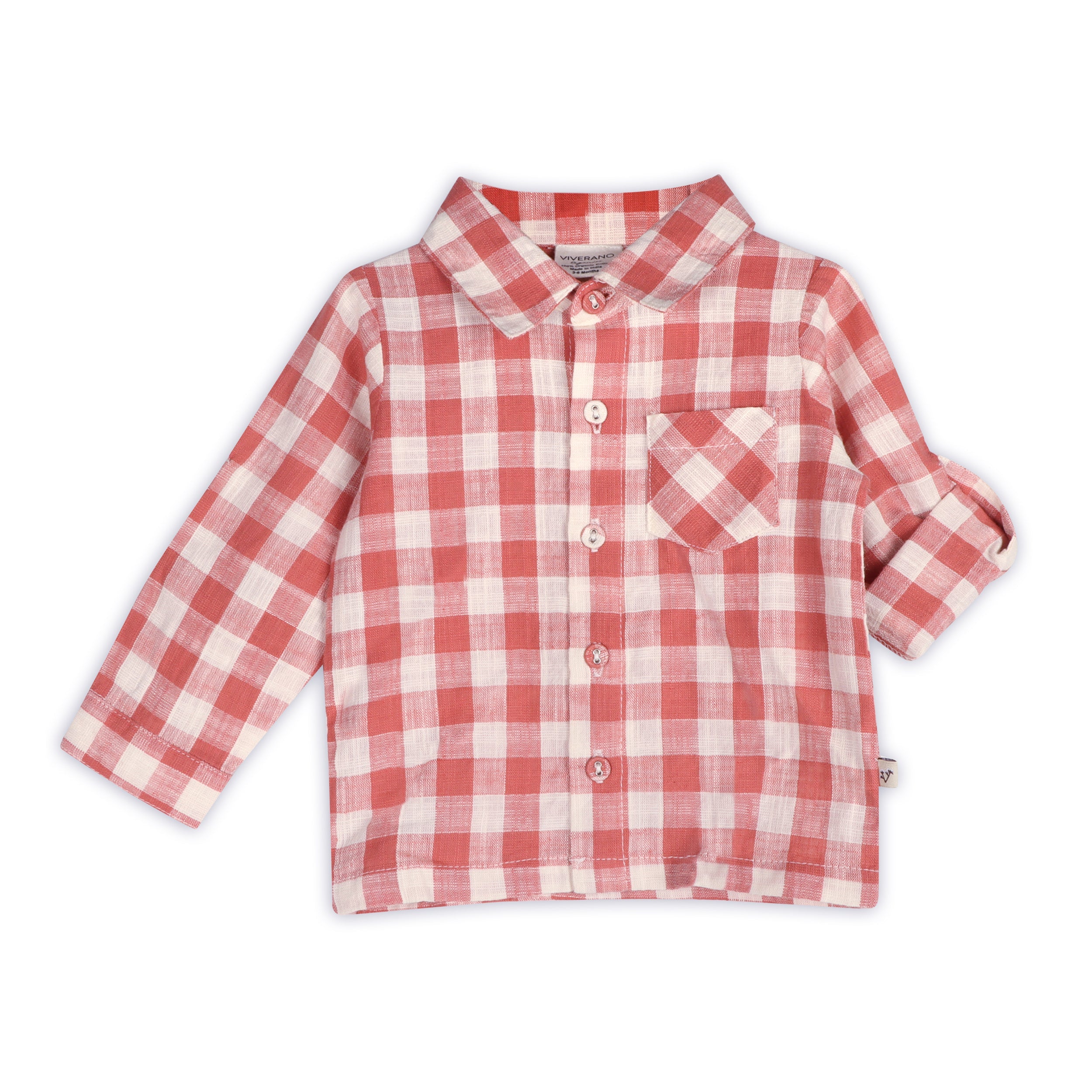Arden Gingham Baby Shirt & Corduroy Pant (Organic Cotton)