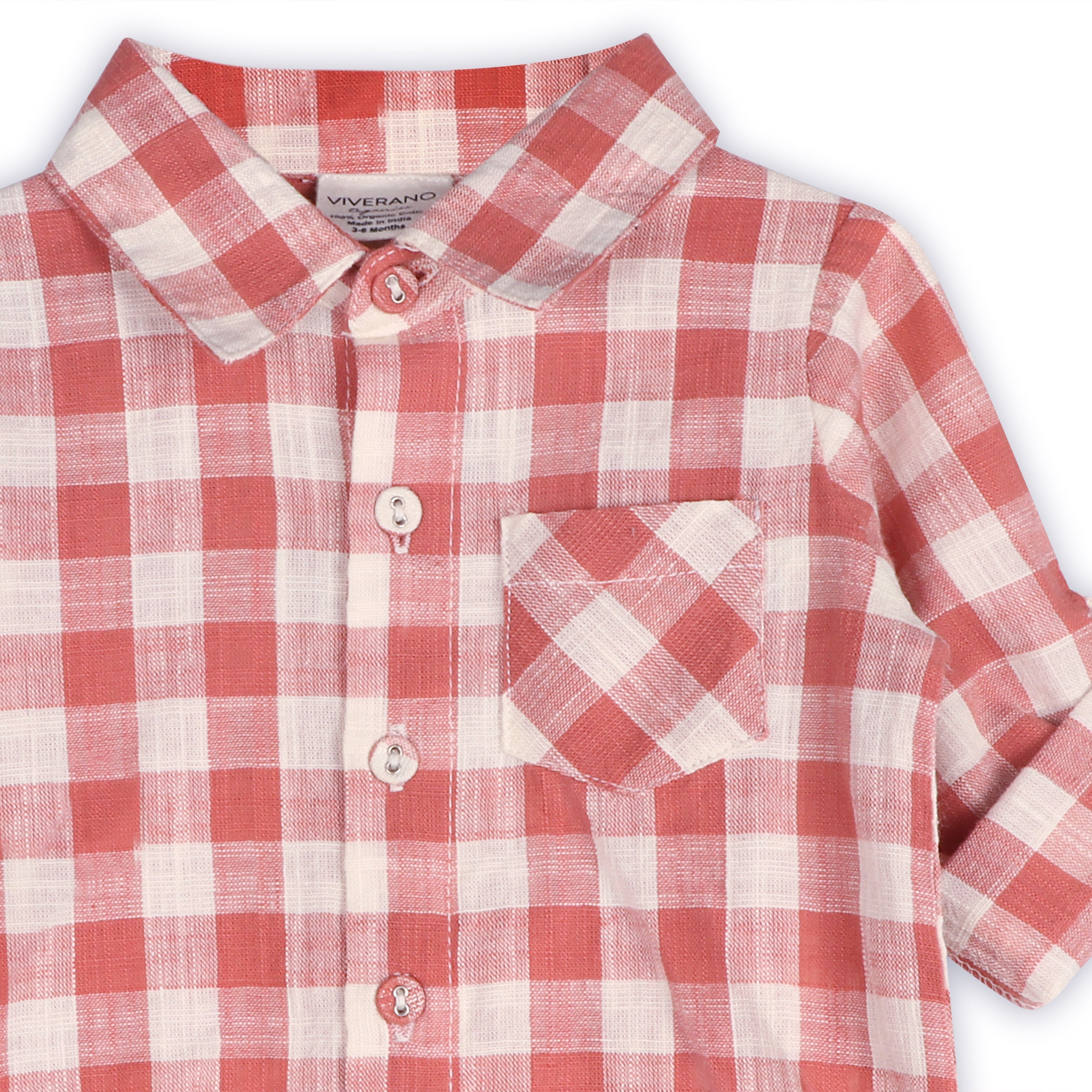 Arden Gingham Baby Shirt & Corduroy Pant (Organic Cotton)