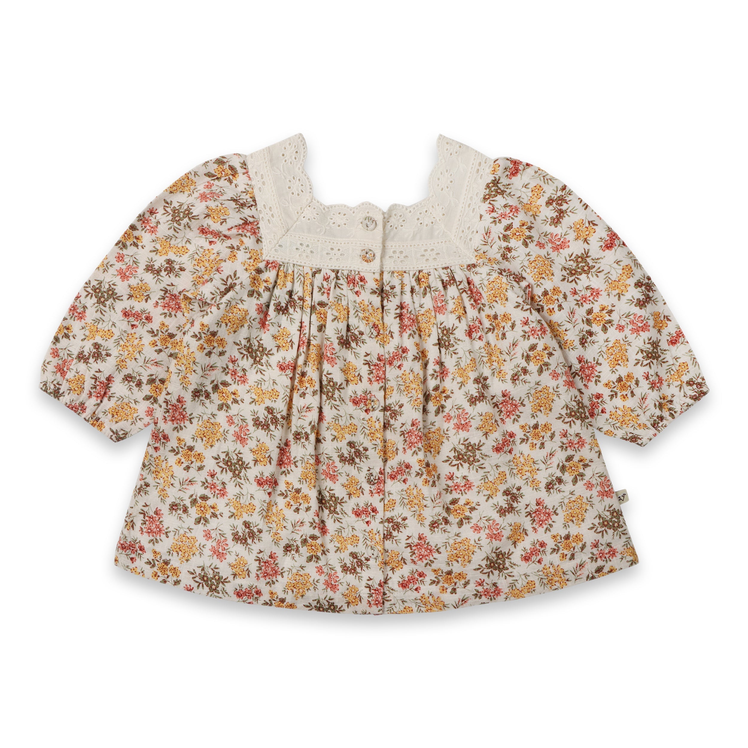 Solana Flower Baby Dress & Bloomer (Organic Cotton)