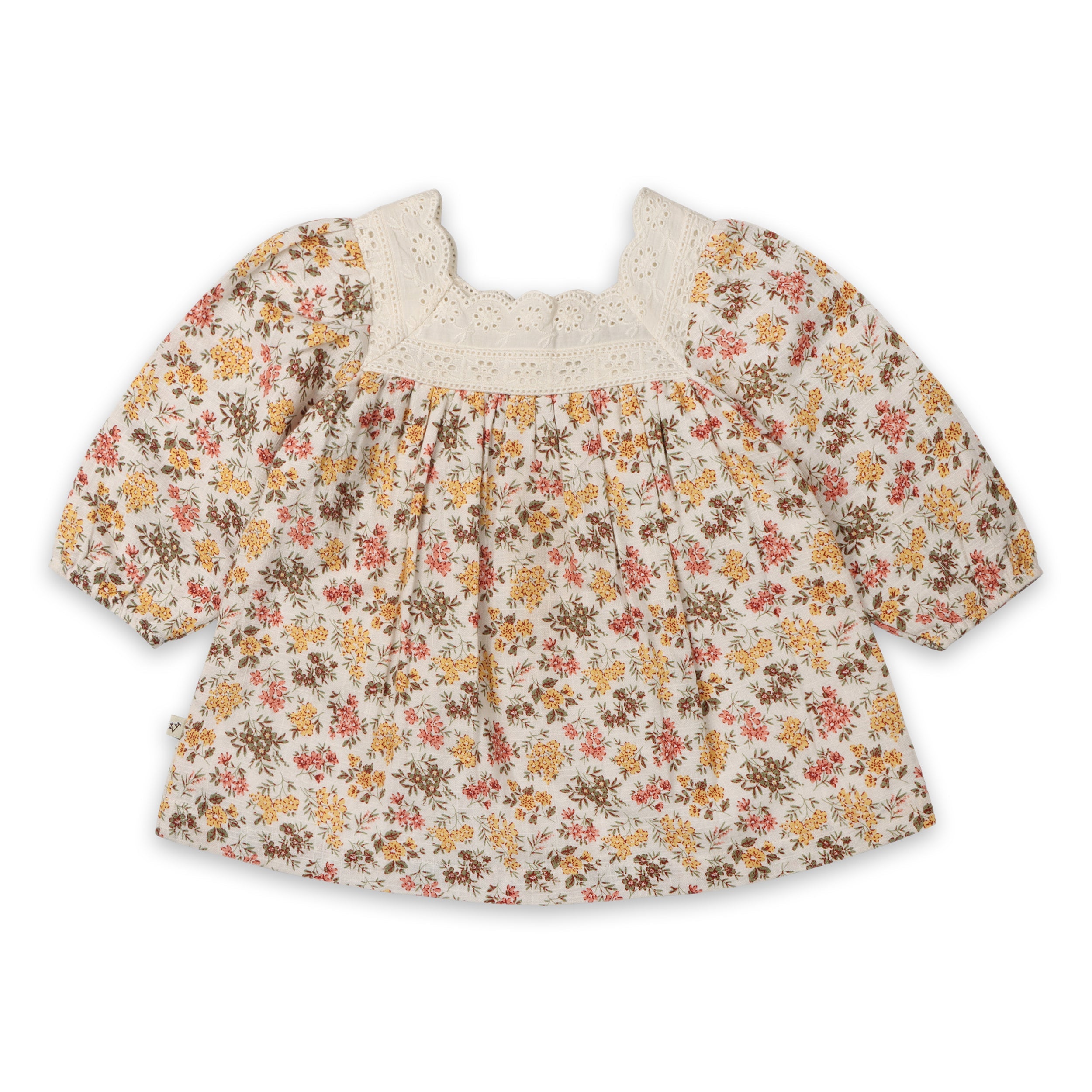 Solana Flower Baby Dress & Bloomer (Organic Cotton)