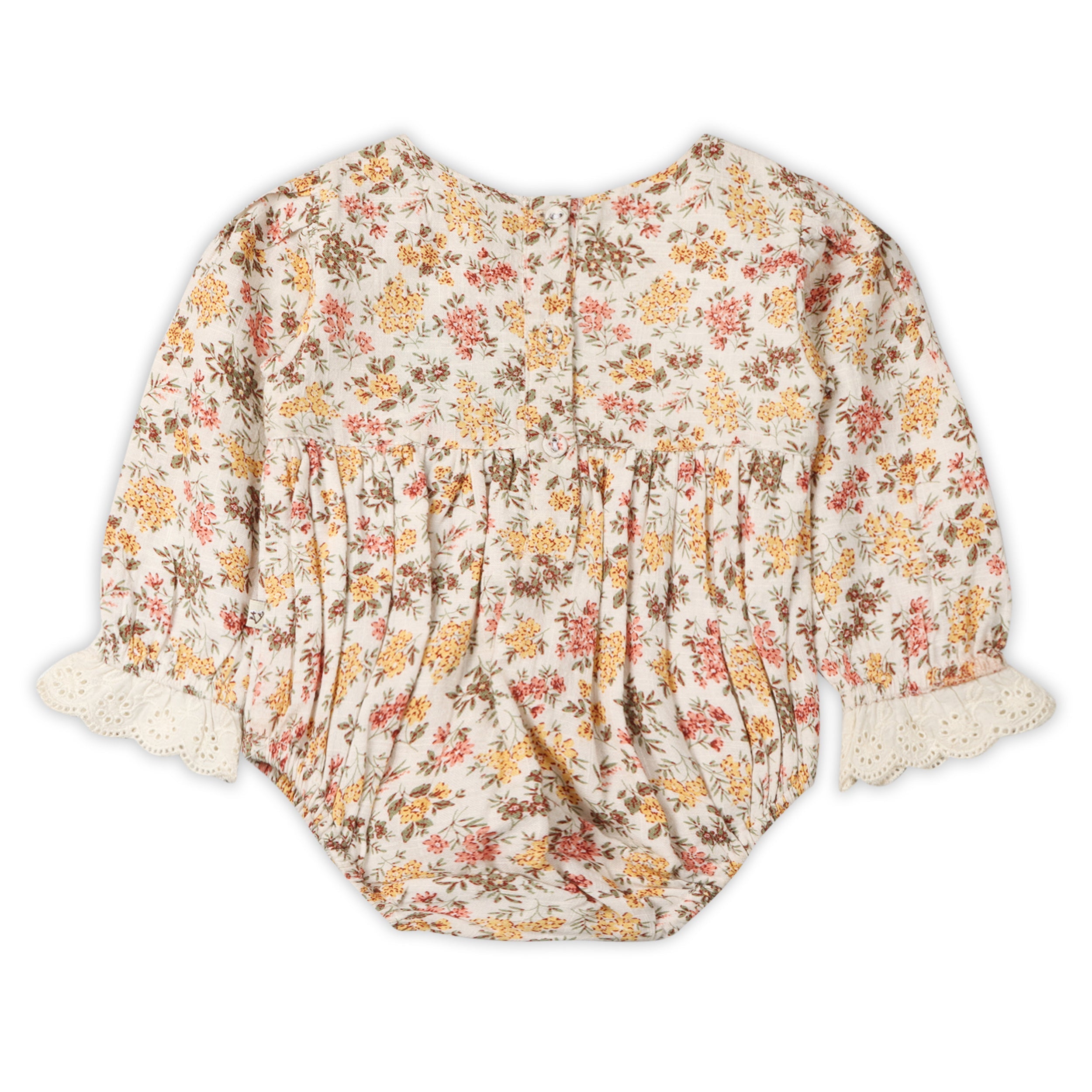 Florecita Floral Baby Romper & Headband Set (Organic Cotton)