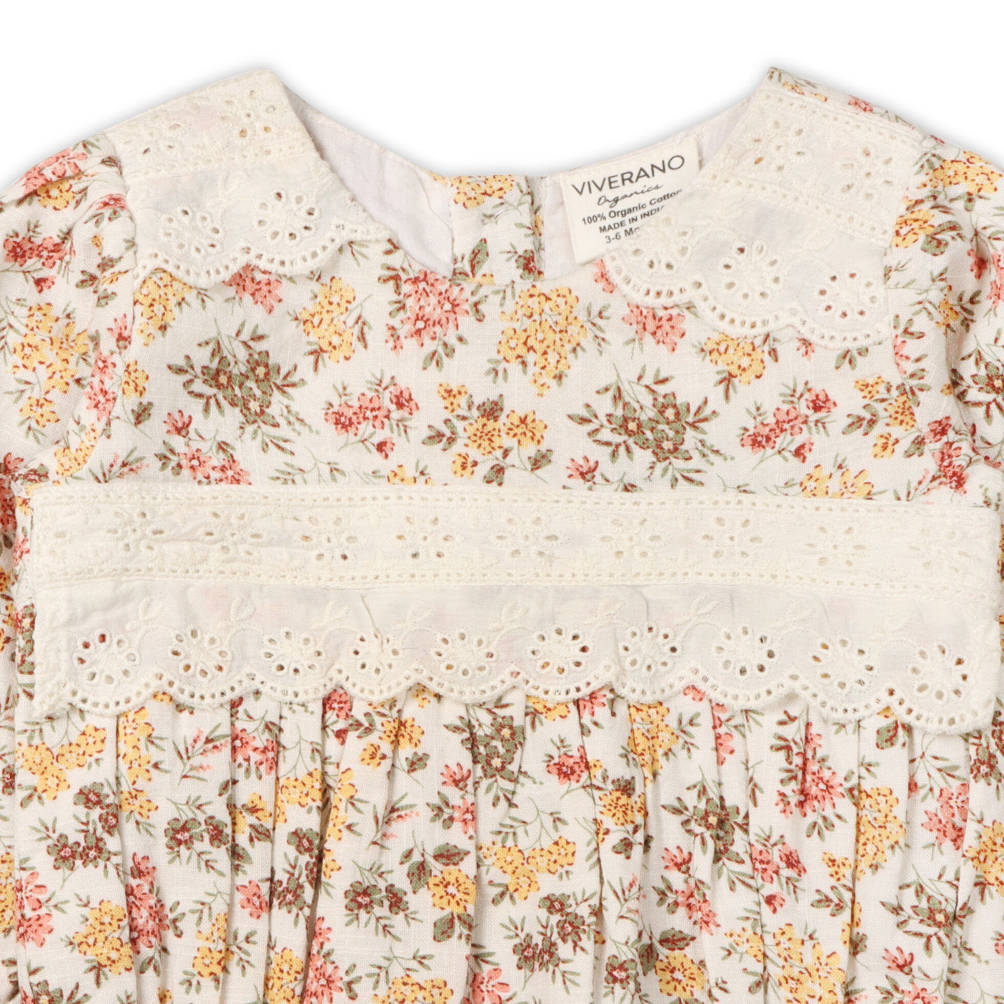 Florecita Floral Baby Romper & Headband Set (Organic Cotton)