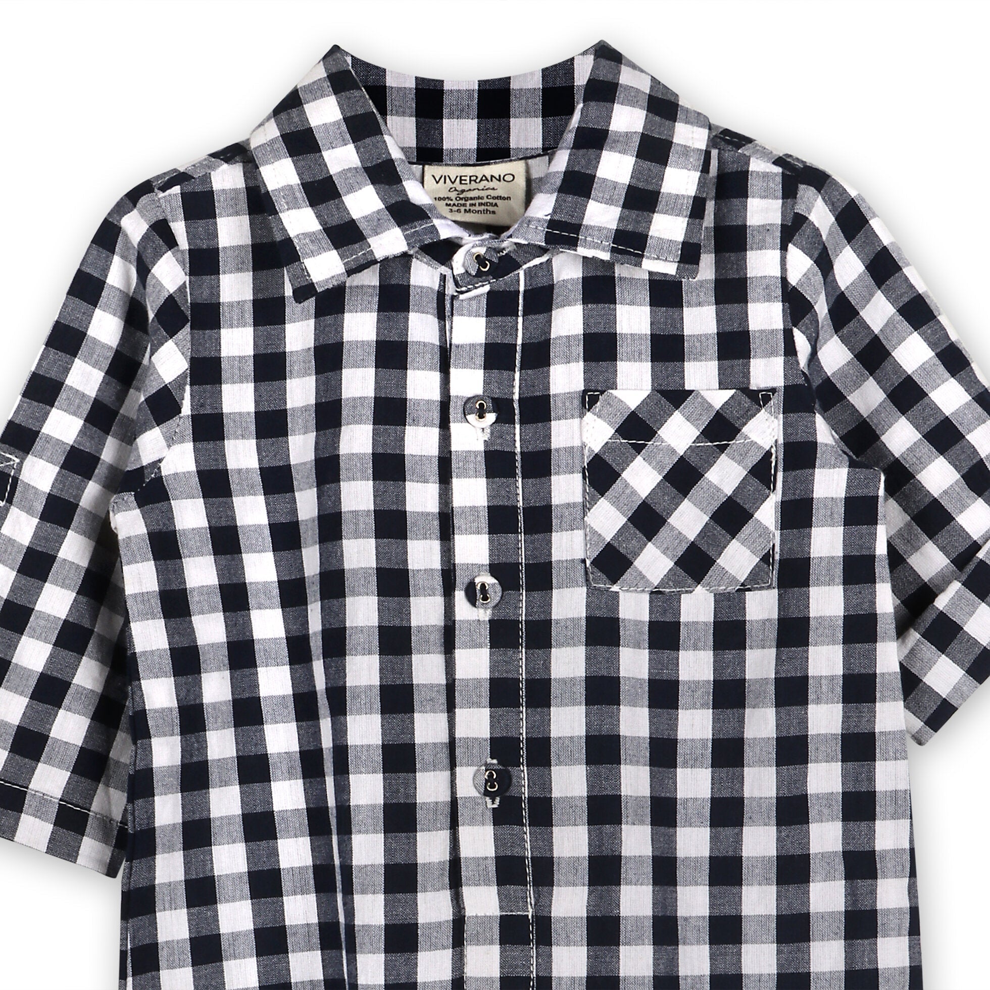 Cambridge Gingham Baby Romper (Organic Cotton)