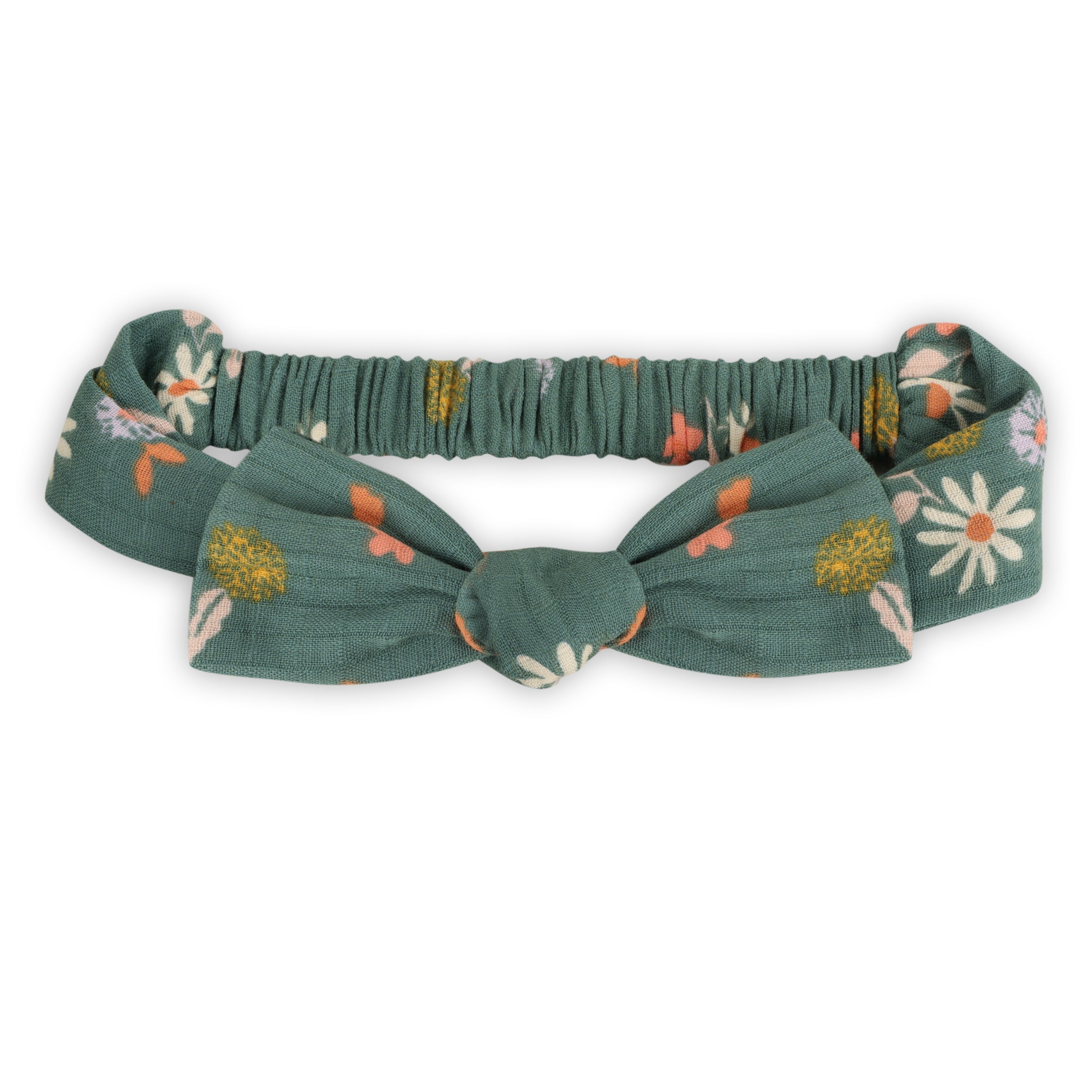 Bora Floral Baby Romper & Headband Set (Organic Muslin)