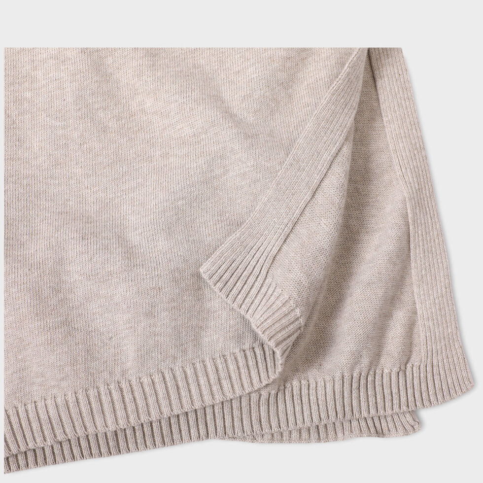 Milan Earthy Baby Blanket Sweater Knit (Organic Cotton) - 3 Colors