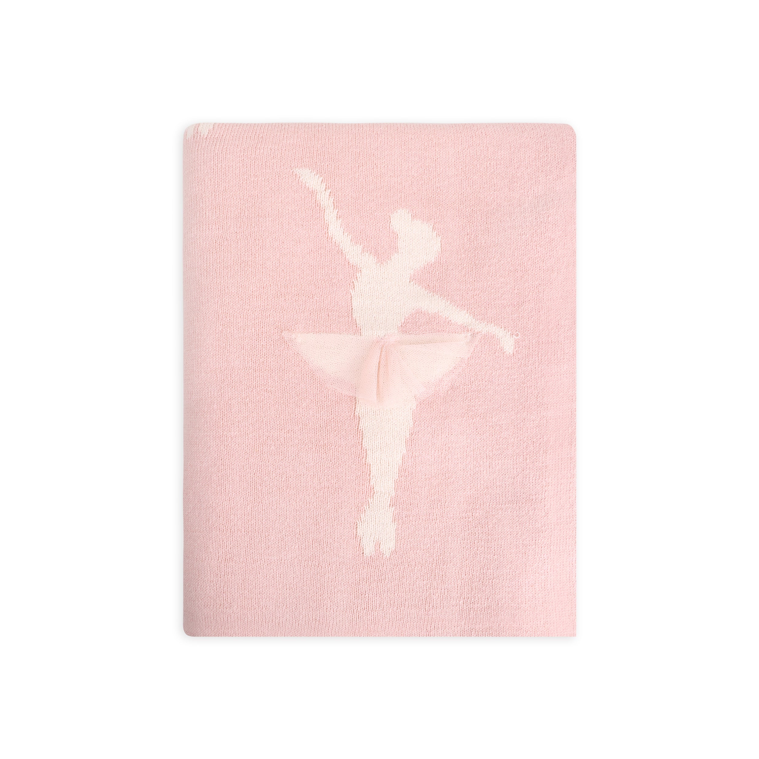 Ballerina Tutu 3D - Jacquard Sweater Knit Baby Blankets (Organic Cotton)