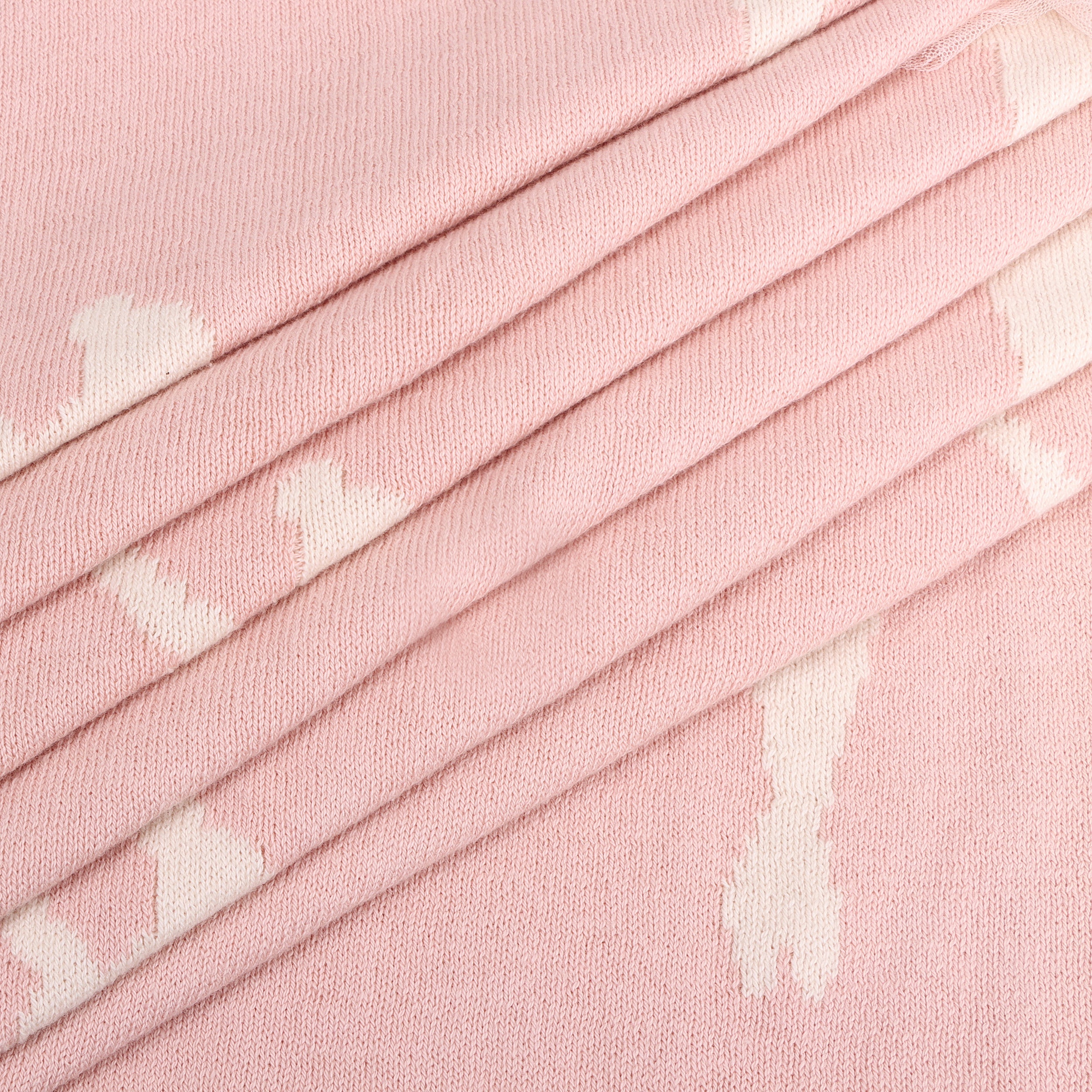 Ballerina Tutu 3D - Jacquard Sweater Knit Baby Blankets (Organic Cotton)