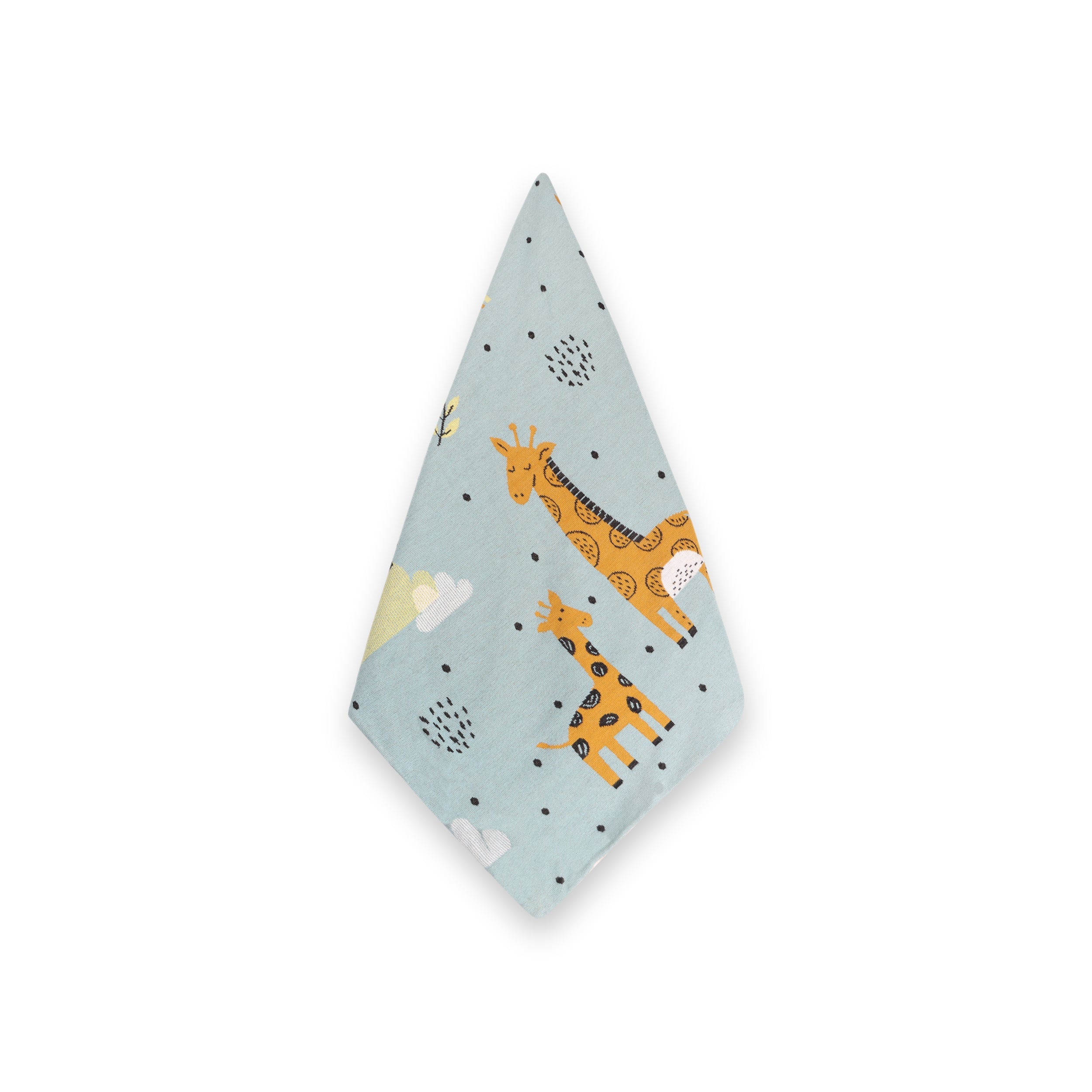 Giraffe Safari Cozy Sherpa Knit Baby Blanket (Organic)