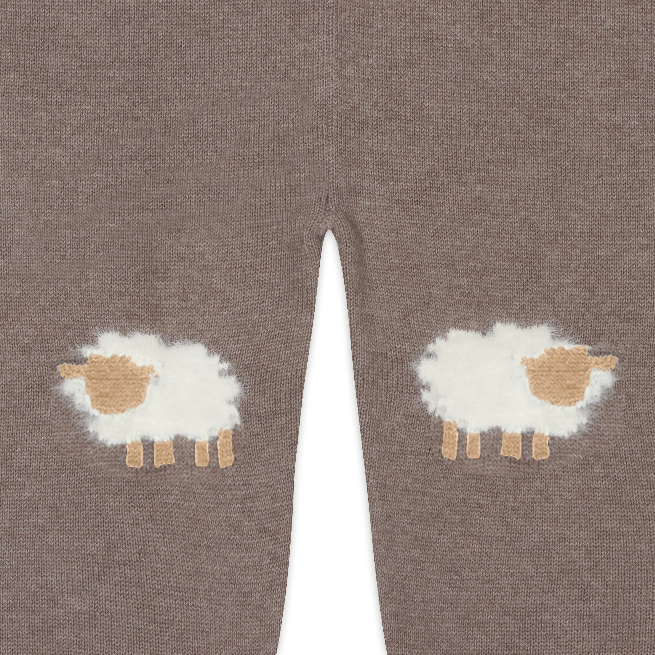 Sheep Jacquard Knit Organic Baby Pullover & Pant Set