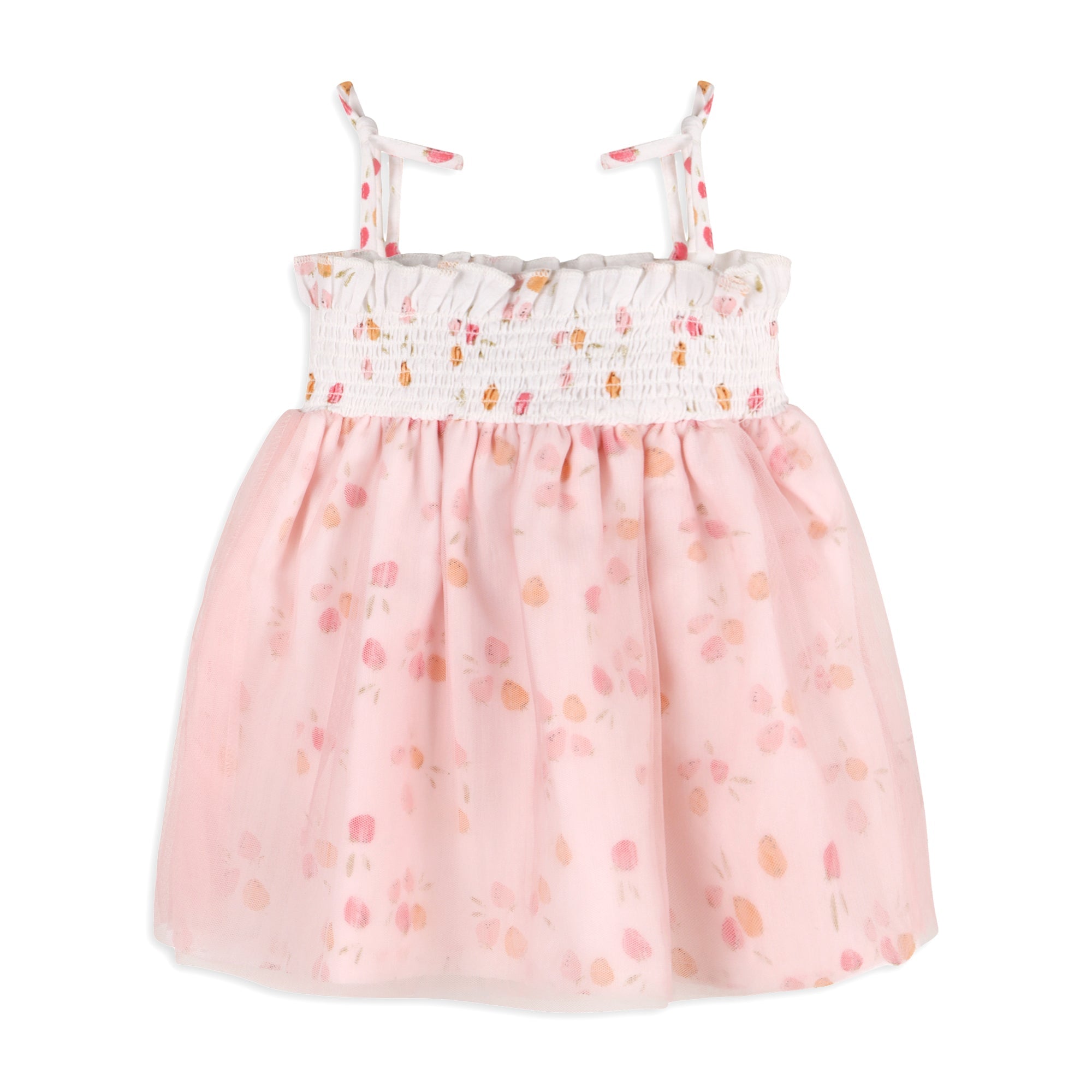 Taya Fruit Smocked Baby Tutu Dress + Bloomer (Organic Cotton)