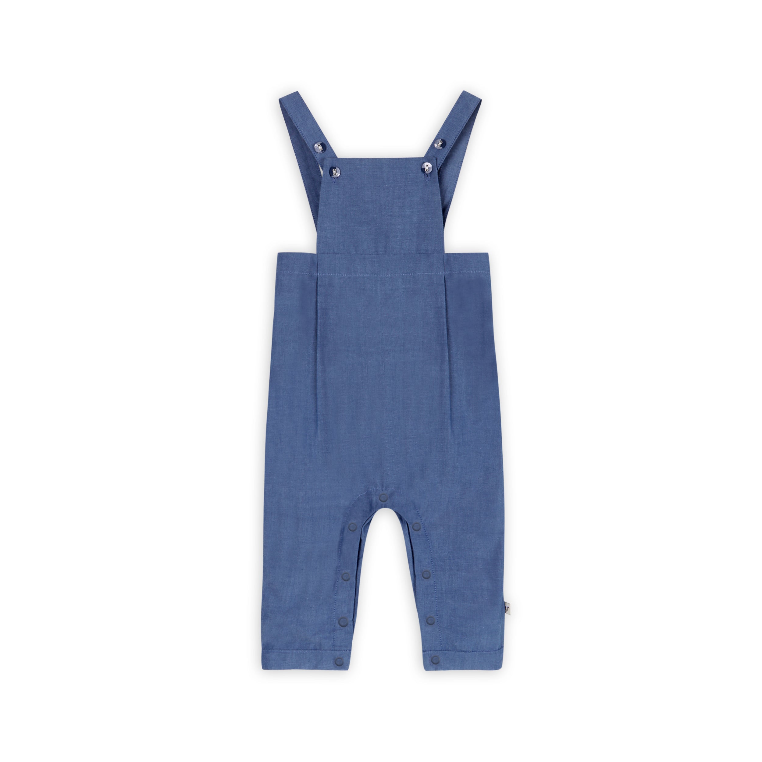 Oxford Gingham Baby Shirt & Overall Jumpsuit (Organic Cotton)