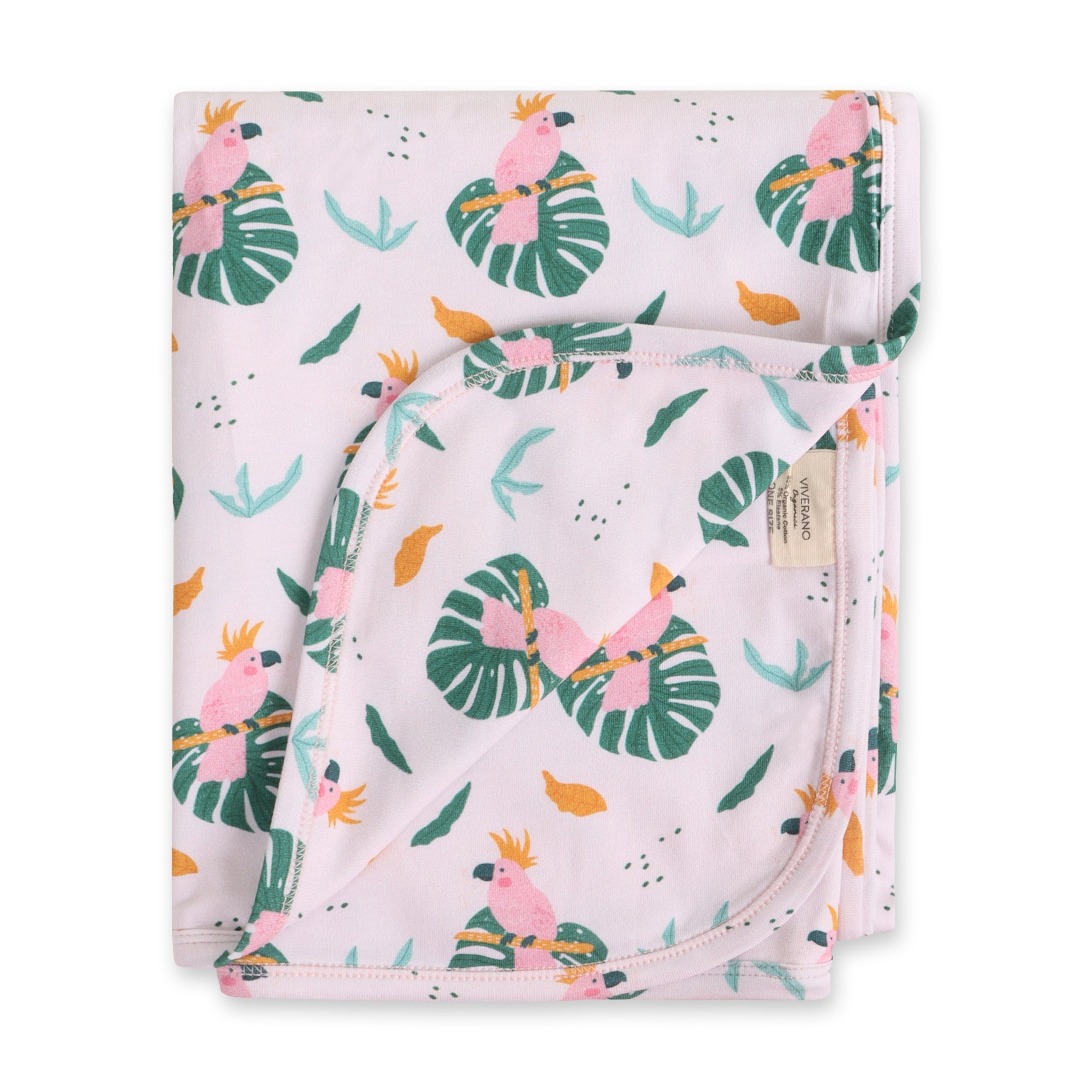 Parrot Reversible Baby Blanket (Organic Jersey)