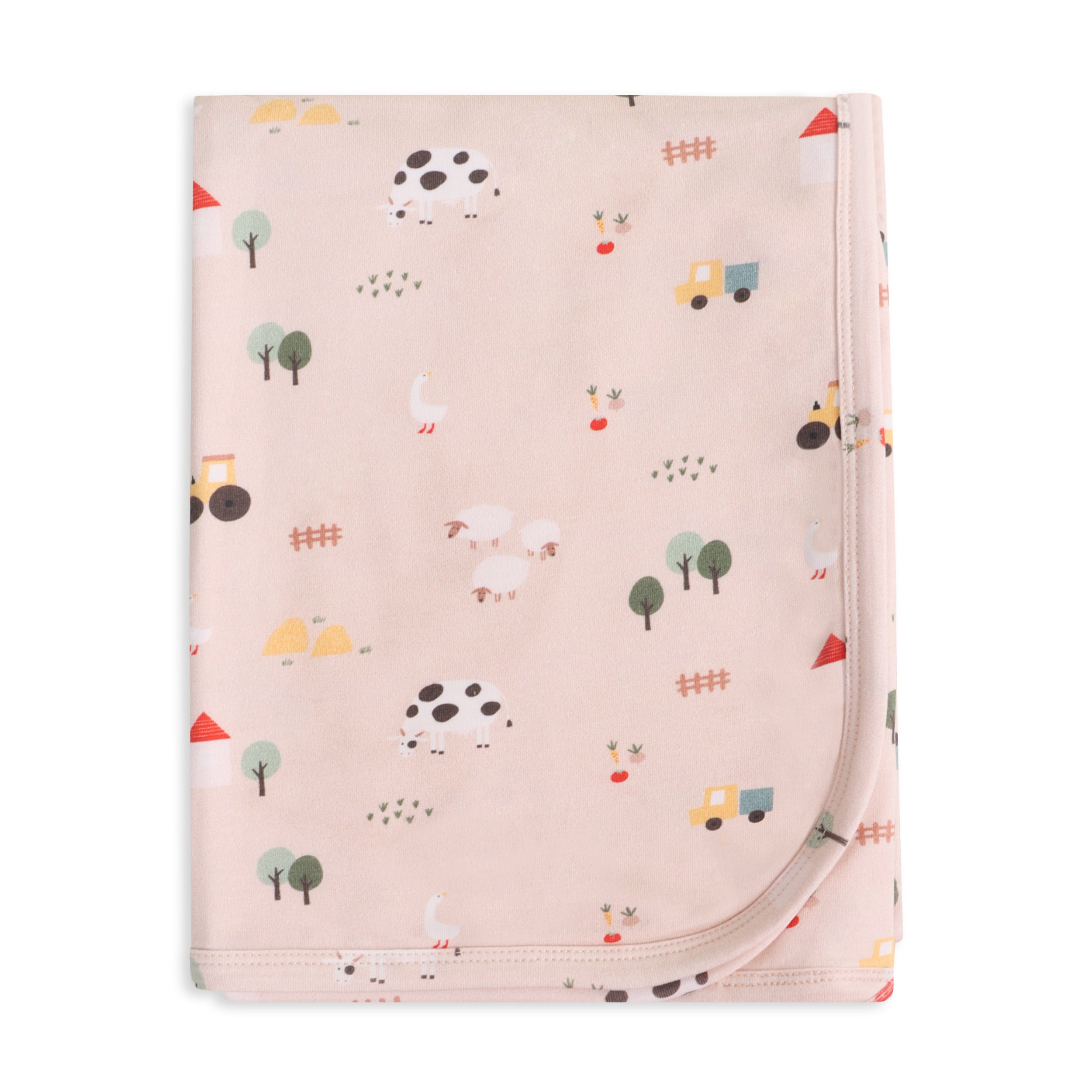 Farm Reversible Baby Blanket (Organic Jersey)
