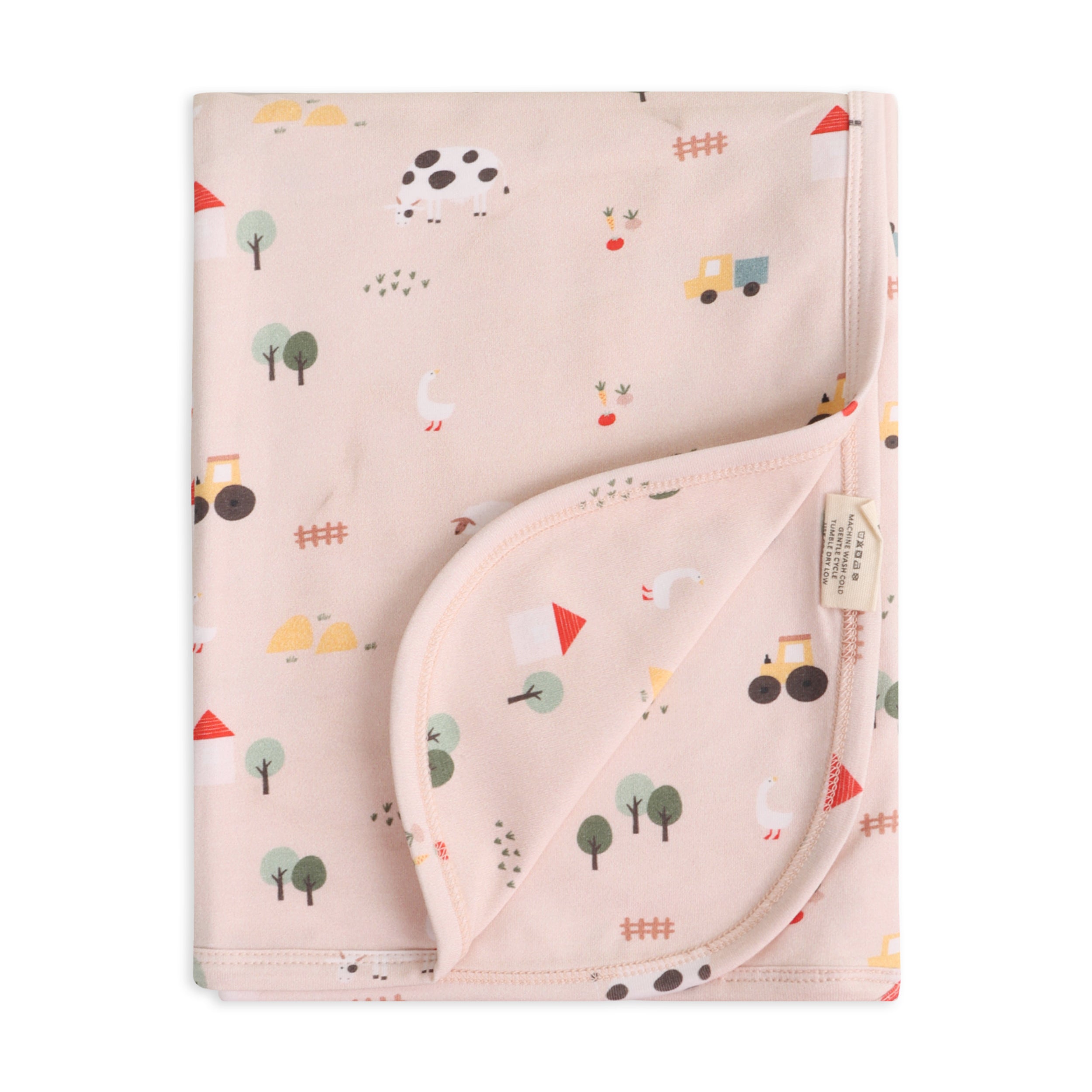 Farm Reversible Baby Blanket (Organic Jersey)